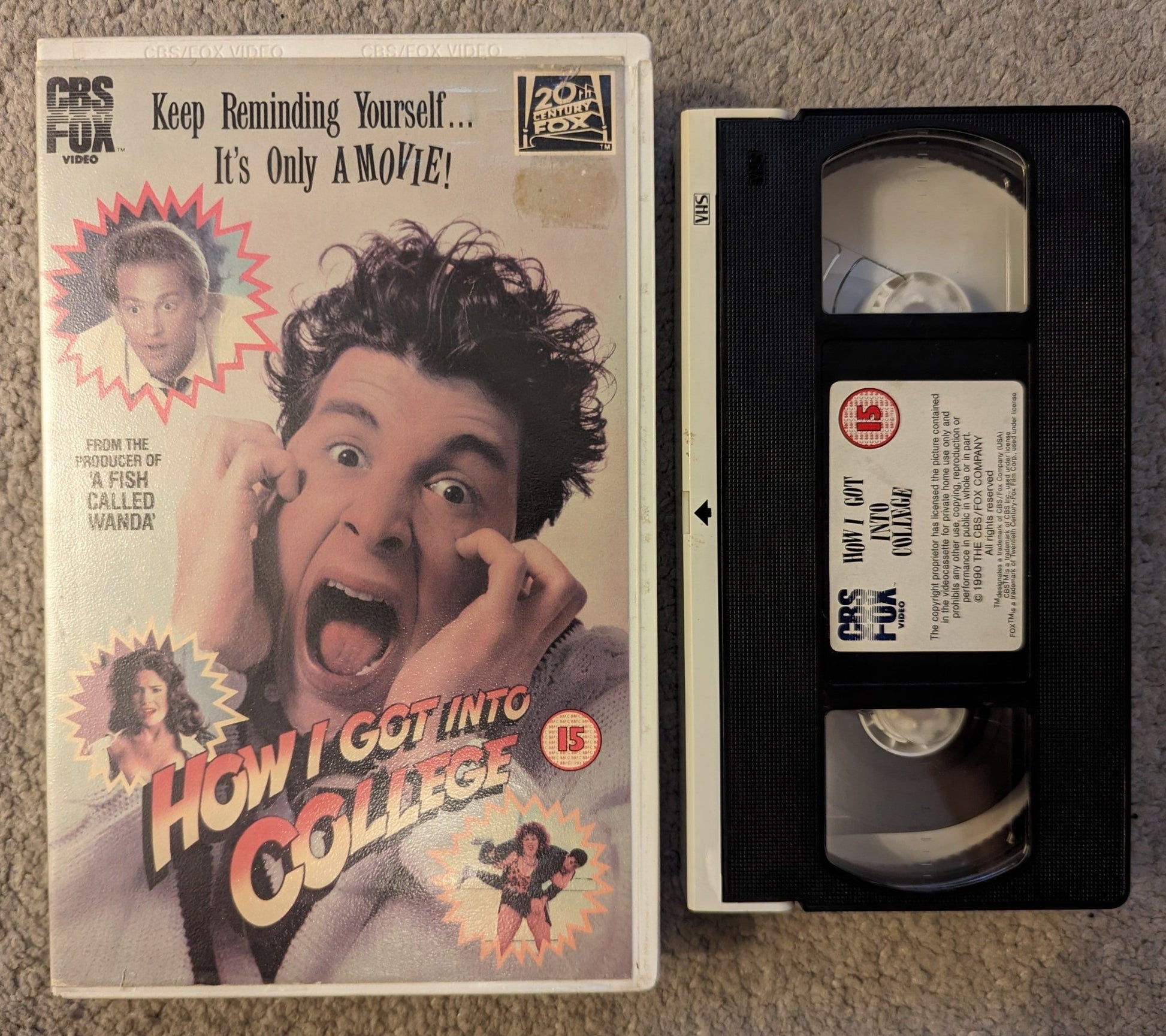 How I Got Into College (1989) VHS Video Ex Rental - Flippin Retro Video Shop