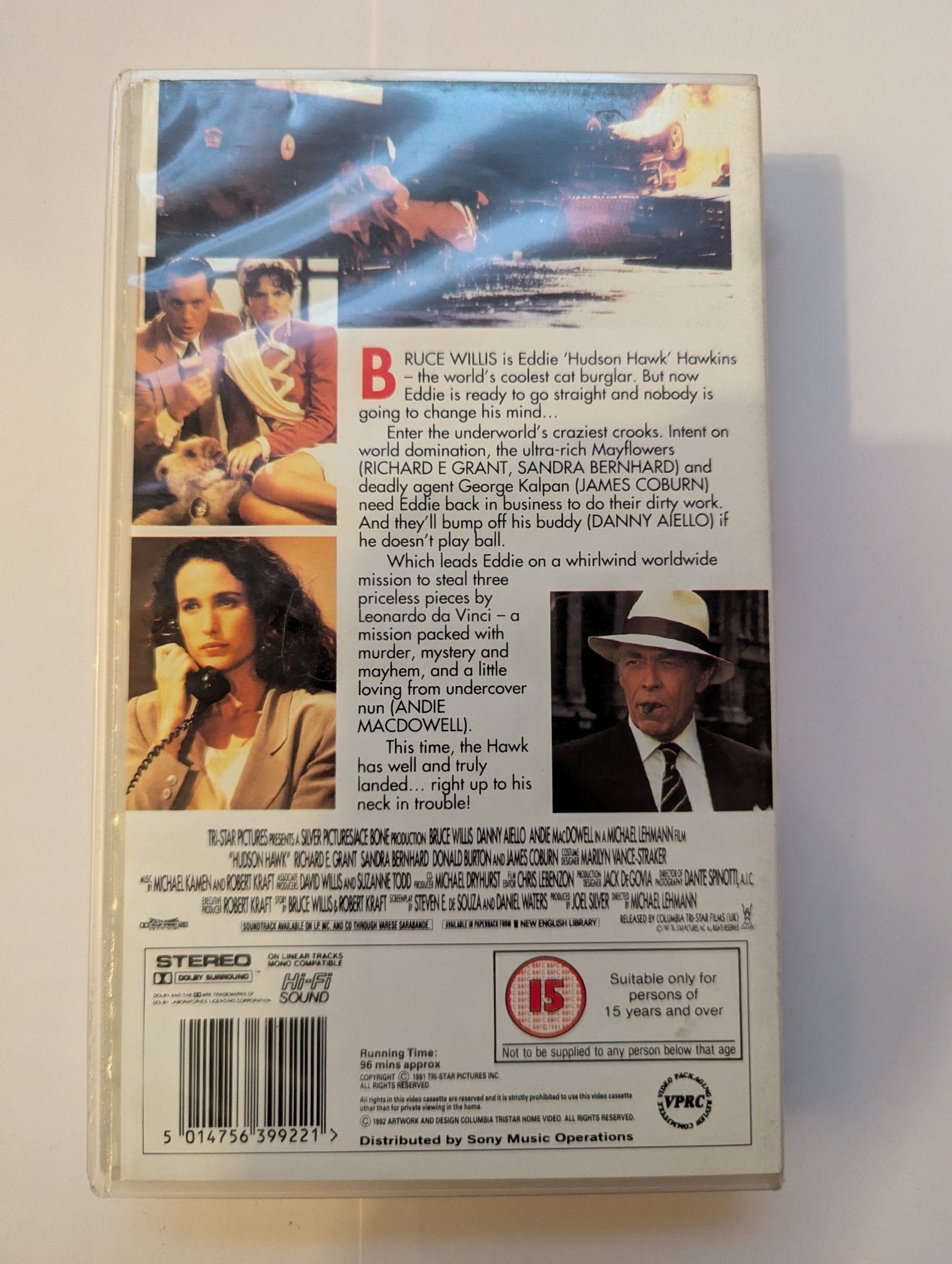 Hudson Hawk (1991) VHS Video - Flippin Retro