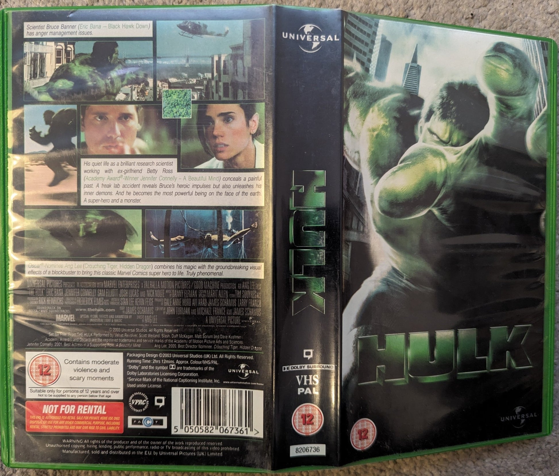 Hulk (2003) VHS Video - Flippin Retro Video Shop