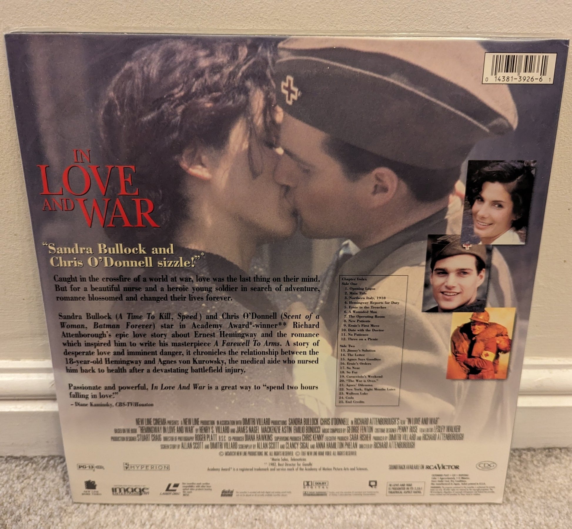 In Love and War (1996) Laserdisc NTSC - Flippin Retro Video Shop