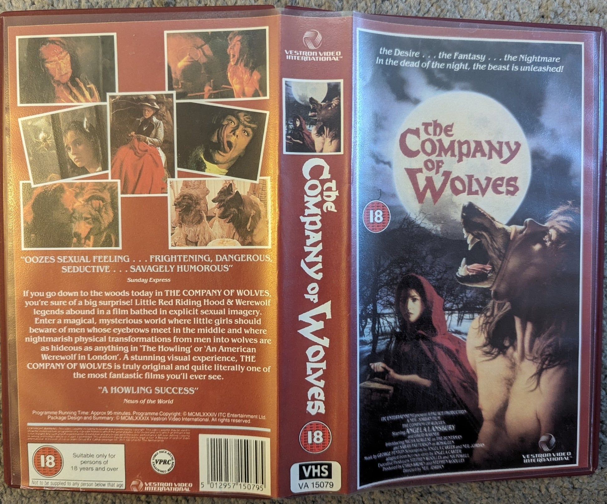 In The Company Of Wolves (1984) VHS Video - Flippin Retro Video Shop