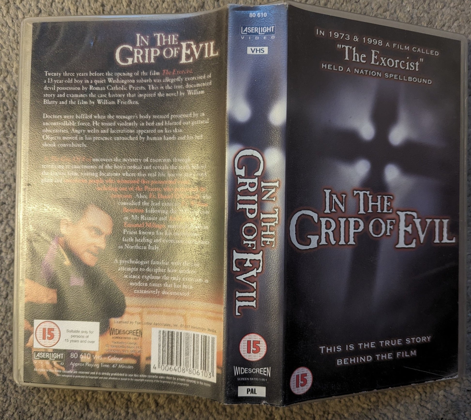 In The Grip Of Evil (1977) VHS Video Wide - screen - Flippin Retro Video Shop