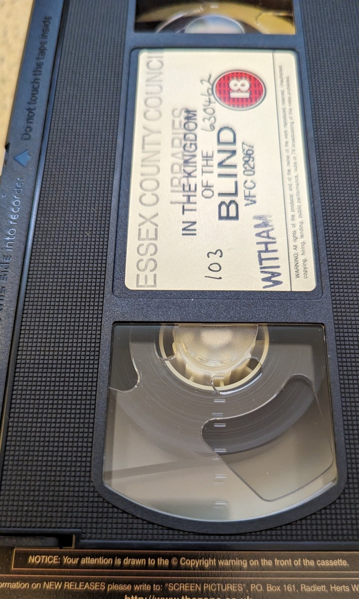 In The Kingdom Of The Blind (1995) VHS Video - Flippin Retro Video Shop