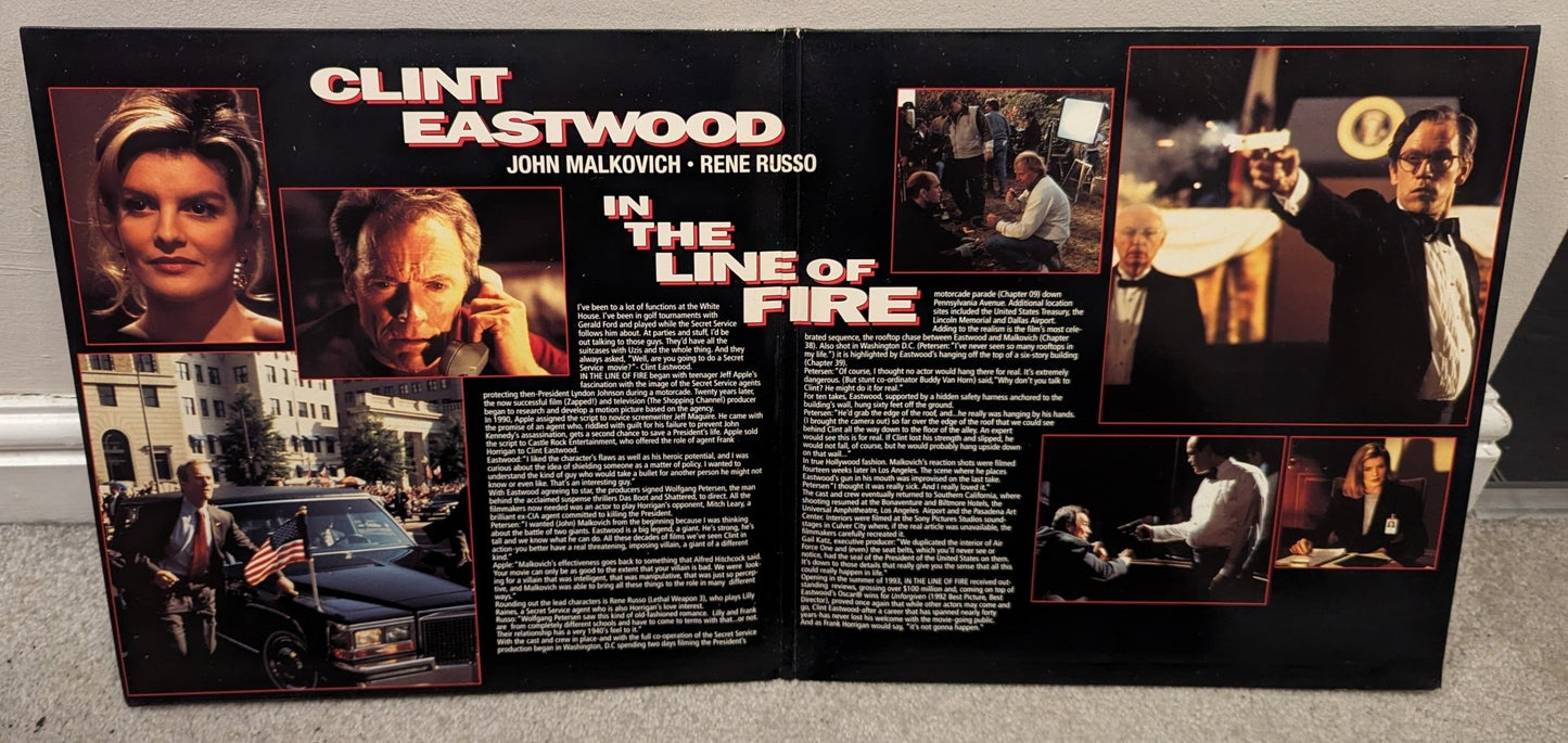 In The Line Of Fire (1993) Laserdisc PAL - Flippin Retro Video Shop