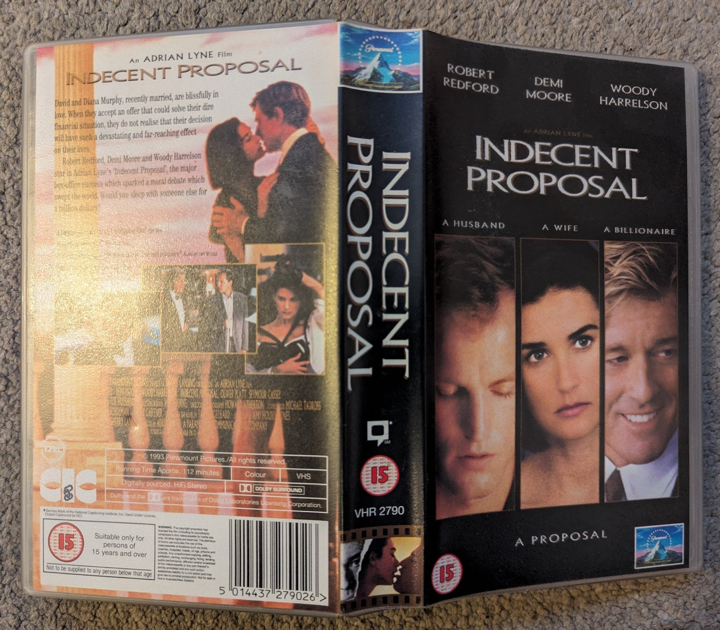 Indecent Proposal (1993) VHS Video - Flippin Retro Video Shop