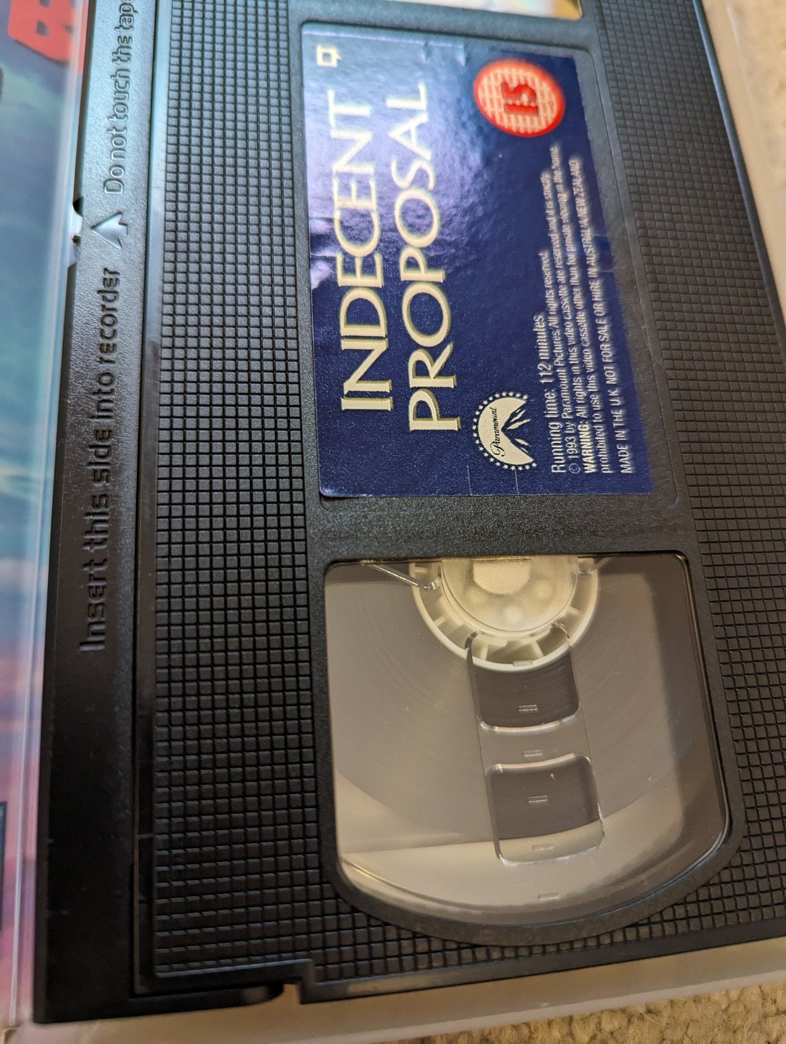 Indecent Proposal (1993) VHS Video - Flippin Retro Video Shop