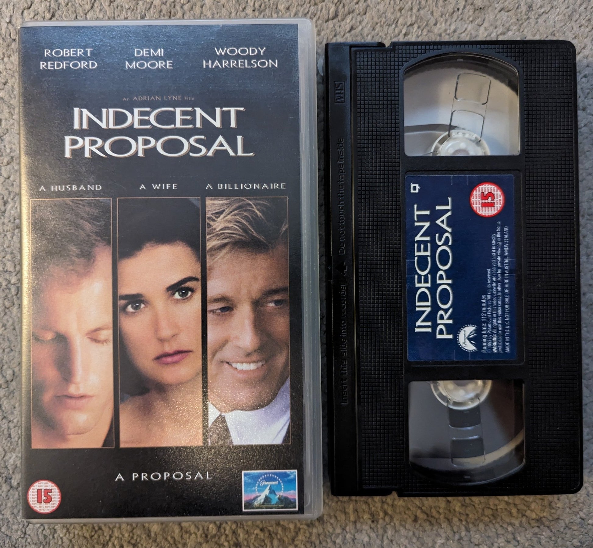 Indecent Proposal (1993) VHS Video - Flippin Retro Video Shop