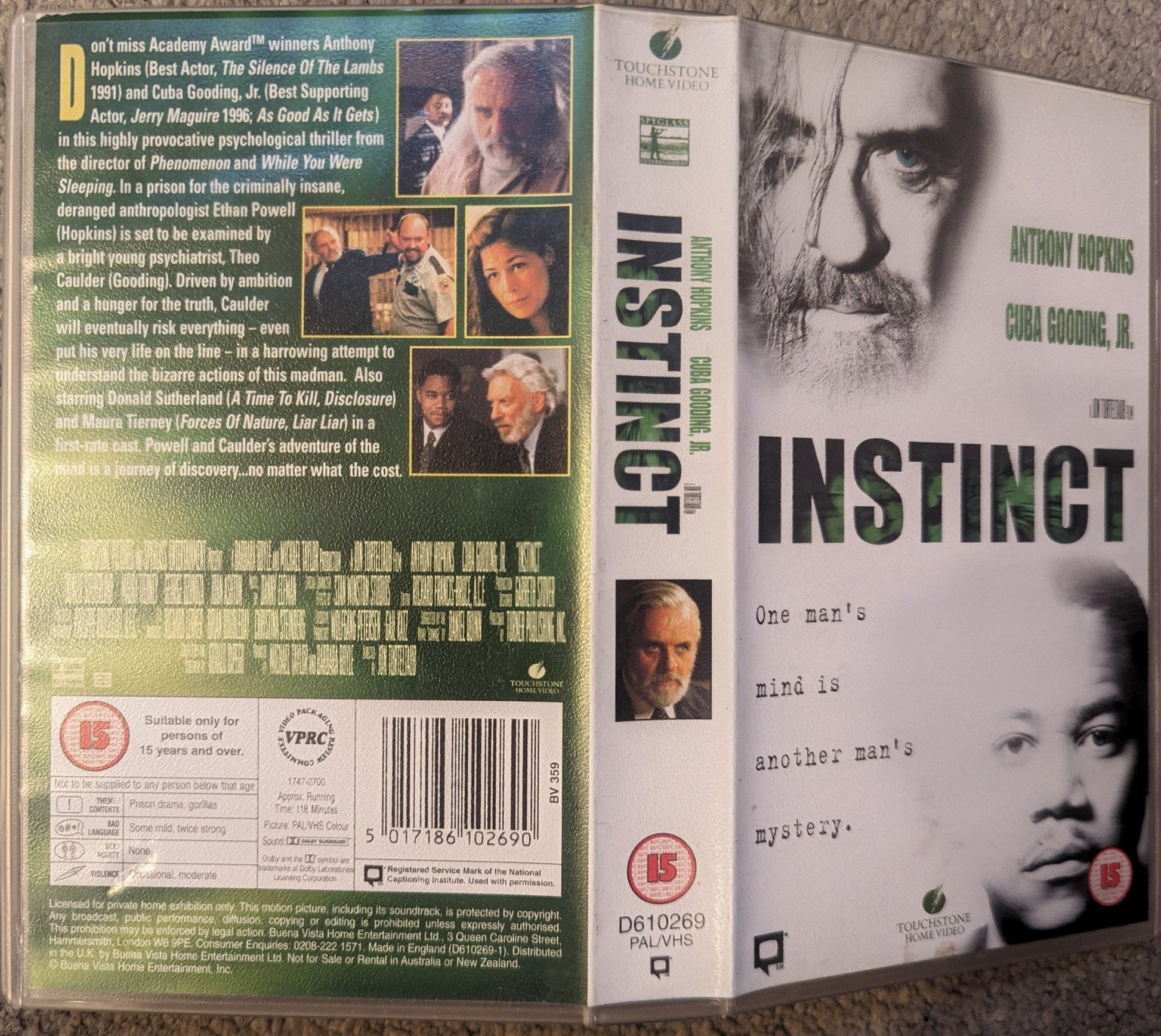 Instinct (1999) VHS Video *Sealed* - Flippin Retro Video Shop