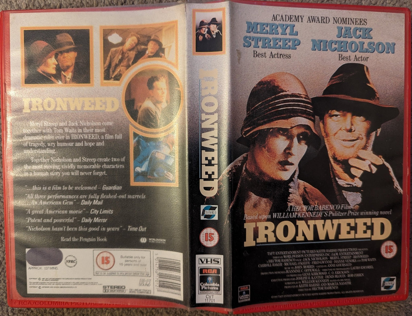 Ironweed (1987) VHS Video Ex Rental - Flippin Retro Video Shop