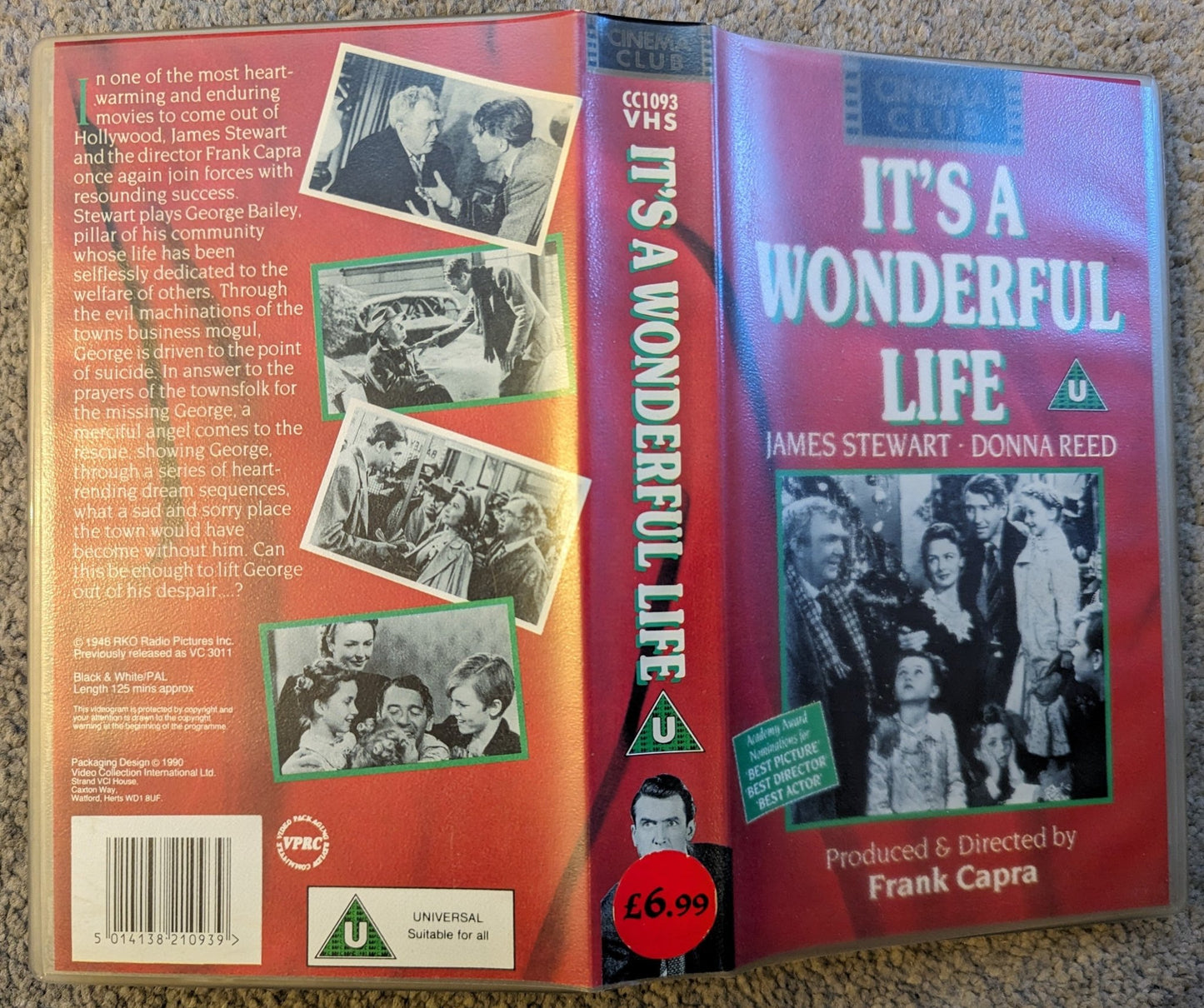 It's A Wonderful Life (1946) My Way VHS Video - Flippin Retro Video Shop