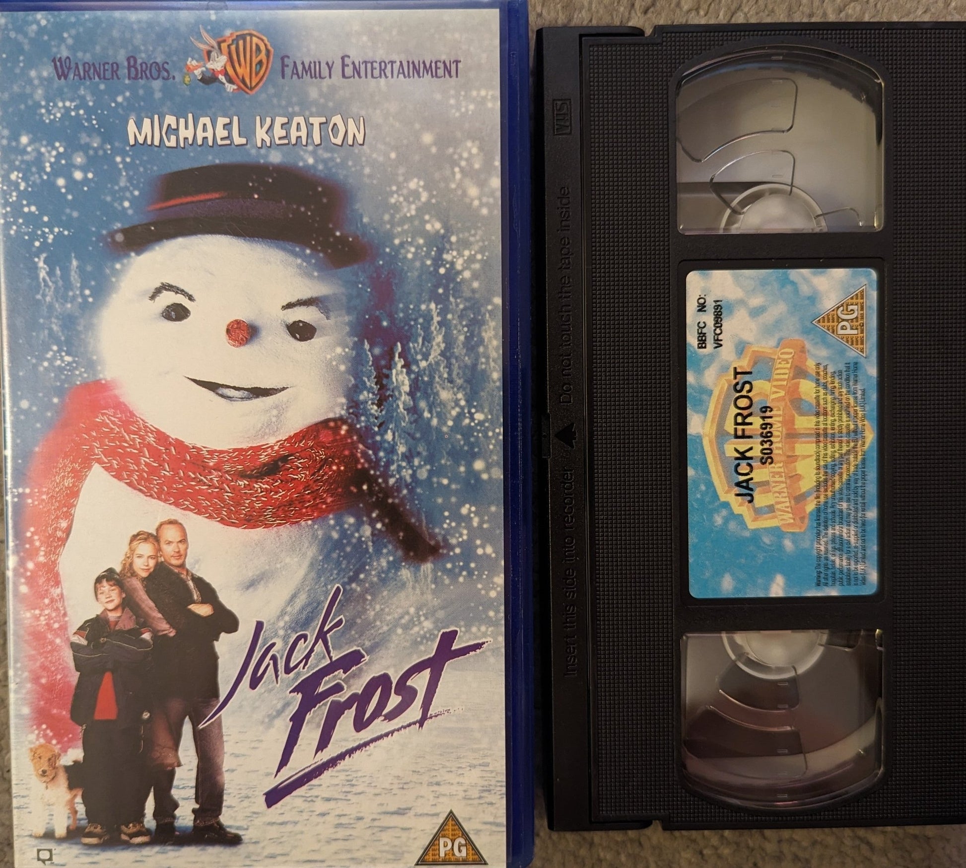 Jack frost (1998) VHS Video (Blue Case) - Flippin Retro Video Shop