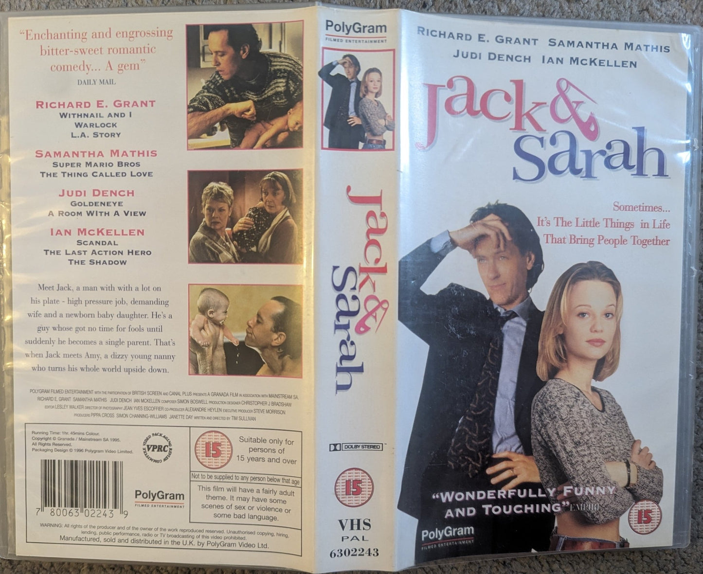 Jack & Sarah (1995) VHS Video - Flippin Retro Video Shop