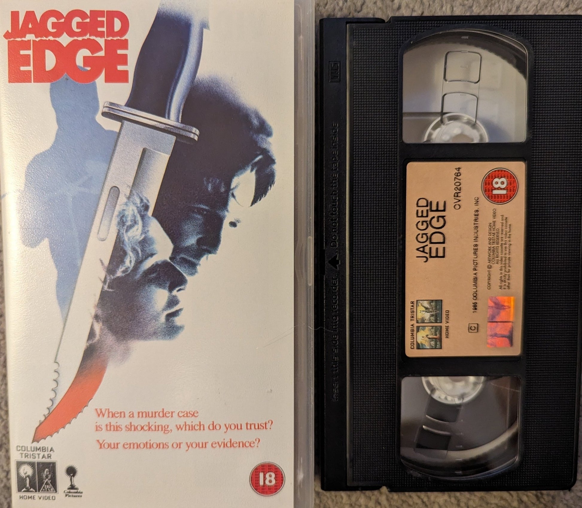 Jagged Edge (1985) VHS Video - Flippin Retro Video Shop