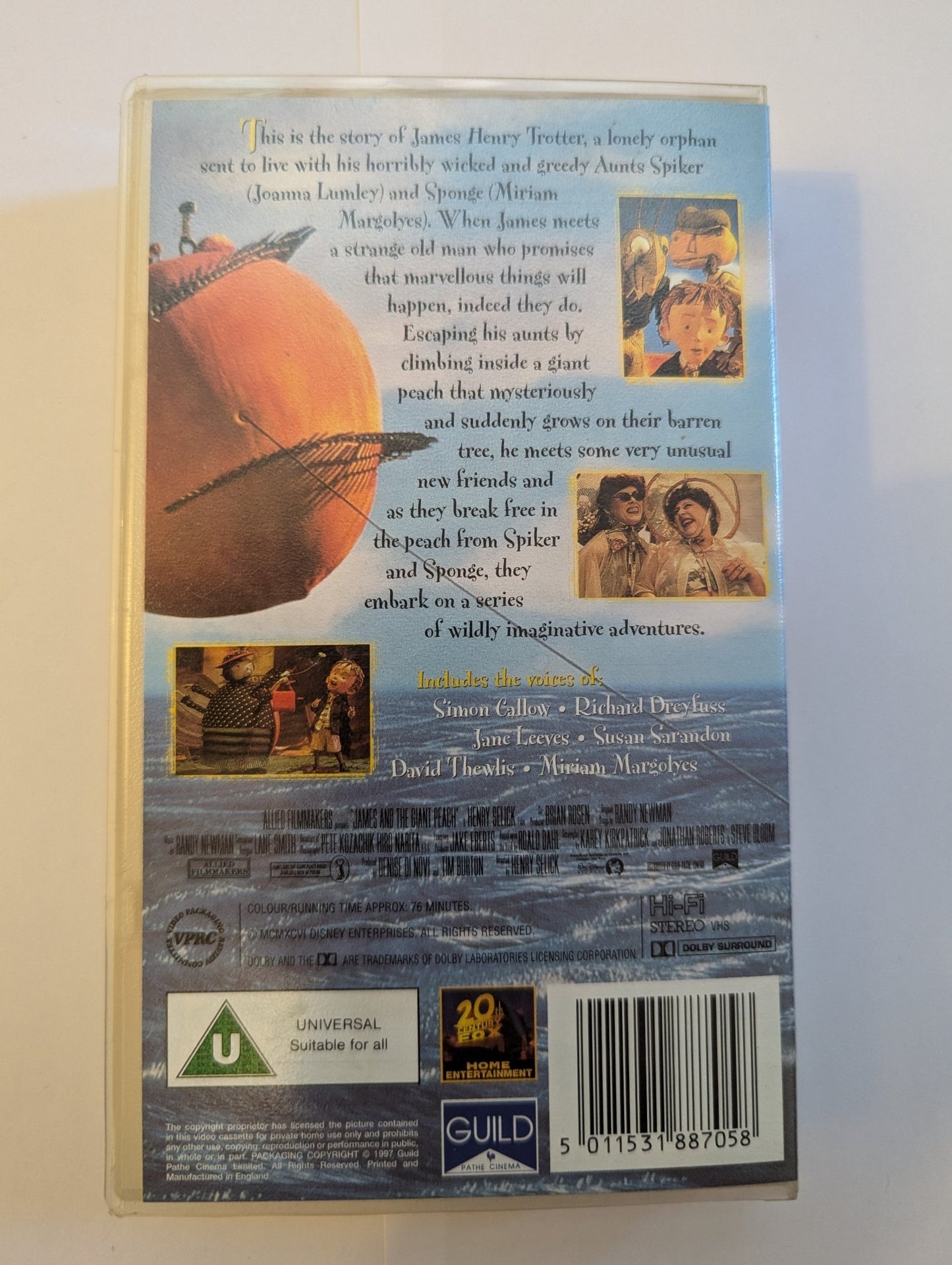 James and the Giant Peach (1996) VHS Video - Flippin Retro Video Shop