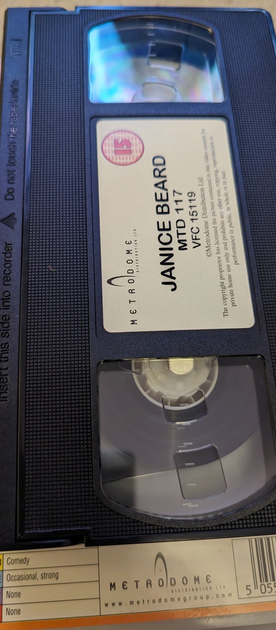 Janice Beard (1999) VHS Video Ex Rental - Flippin Retro Video Shop