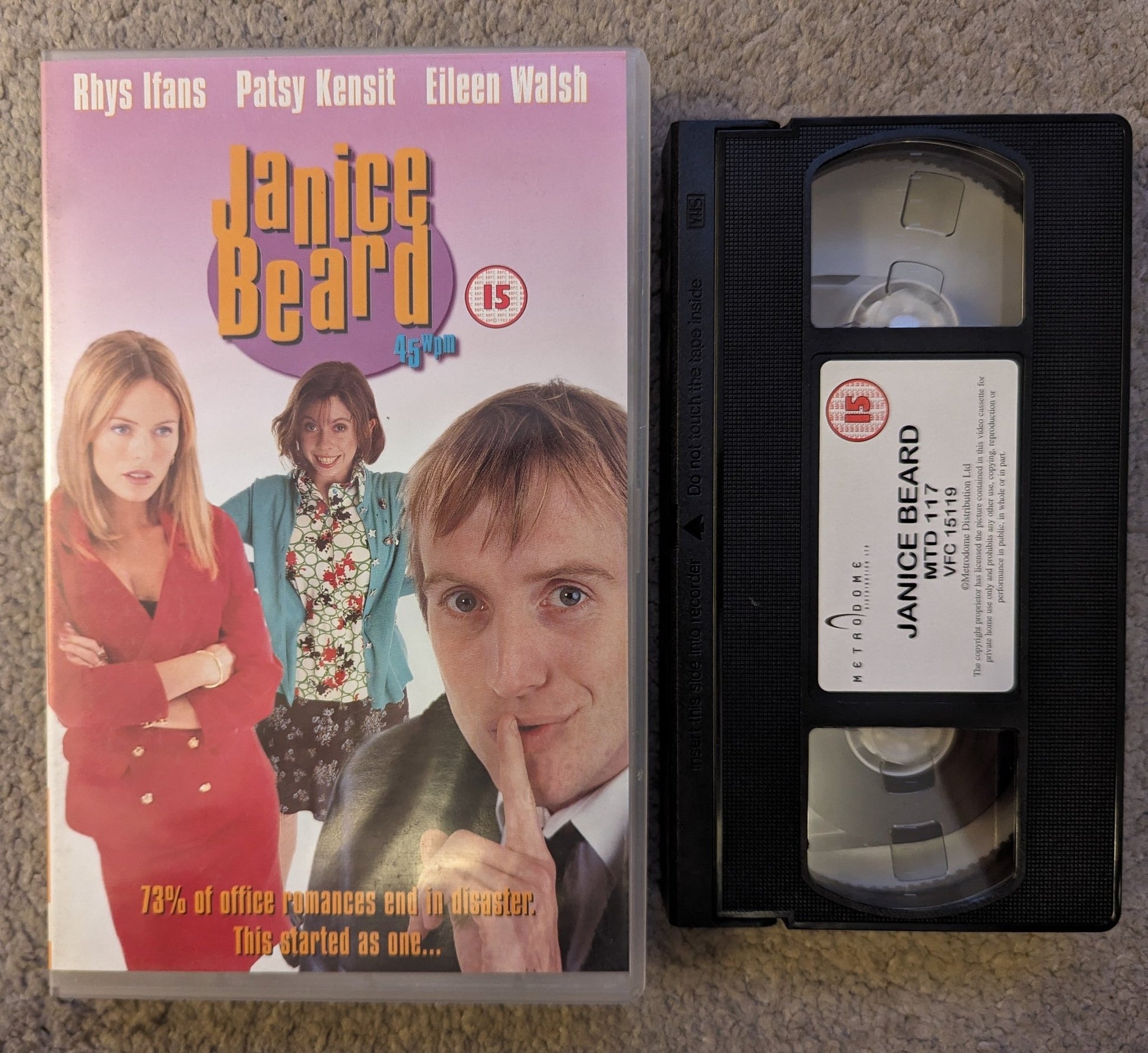 Janice Beard (1999) VHS Video Ex Rental - Flippin Retro Video Shop