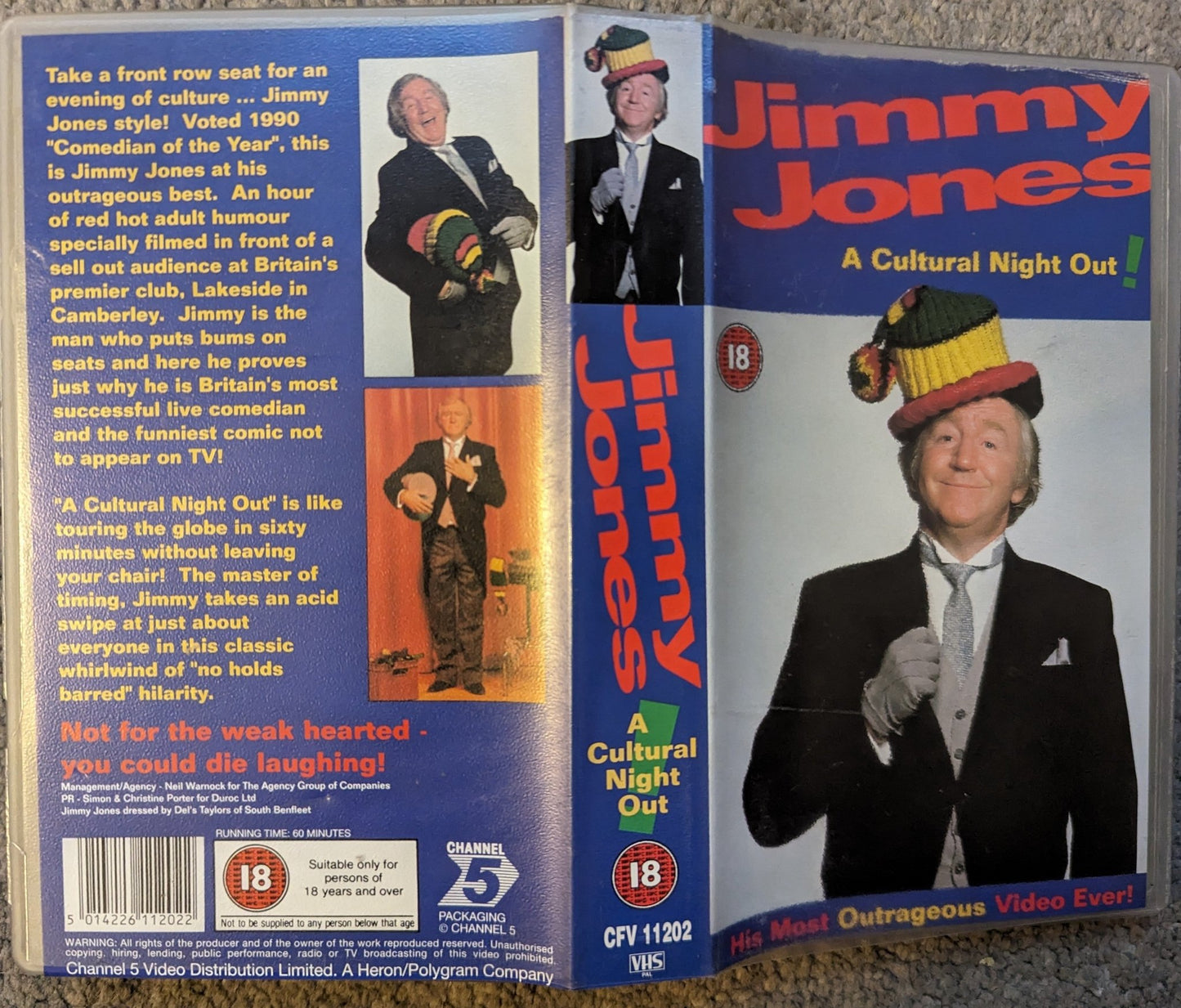 Jimmy Jones A Cultural Night Out VHS Video - Flippin Retro Video Shop