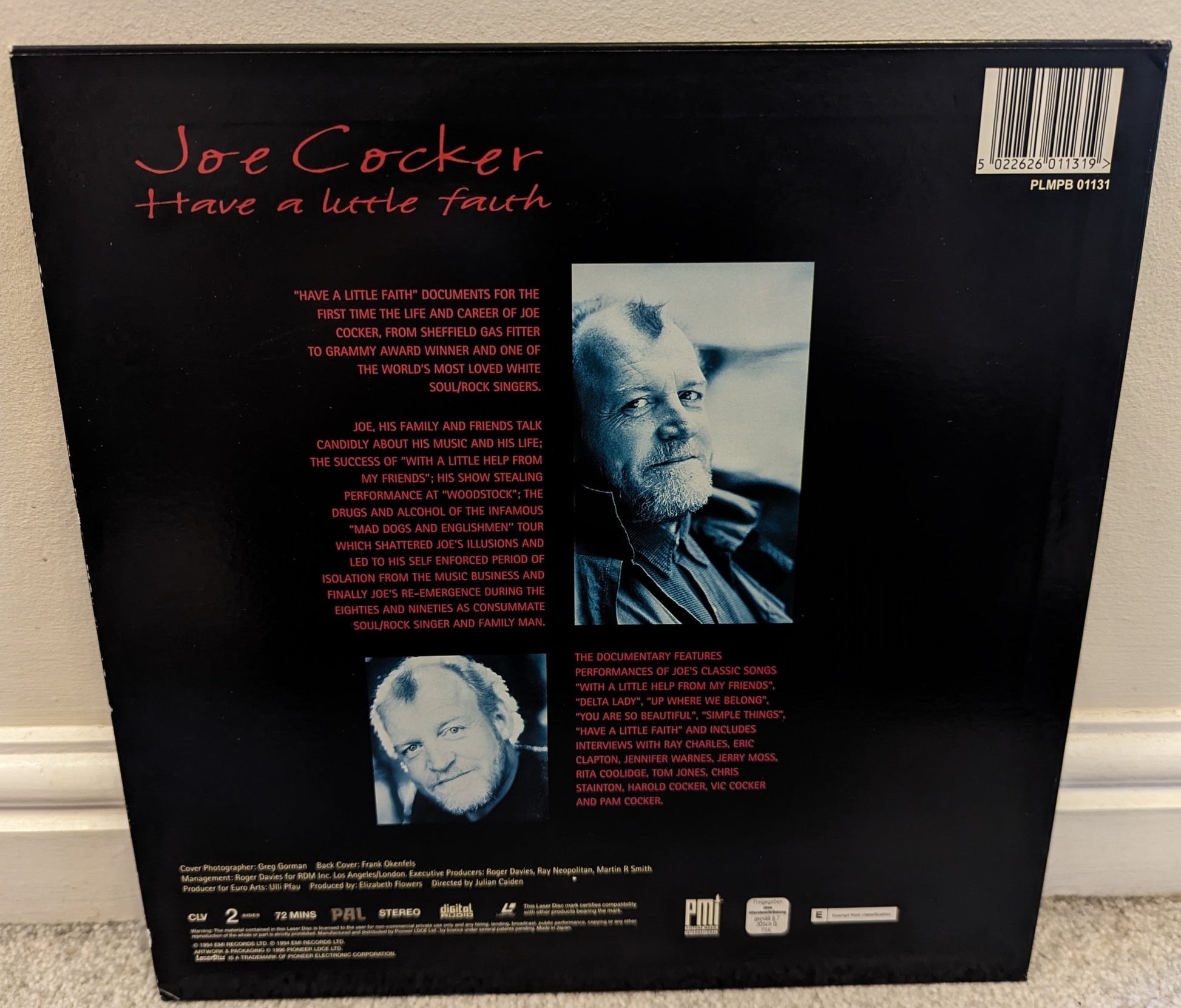 Joe Cocker Have A Little Faith Laserdisc NTSC - Flippin Retro Video Shop