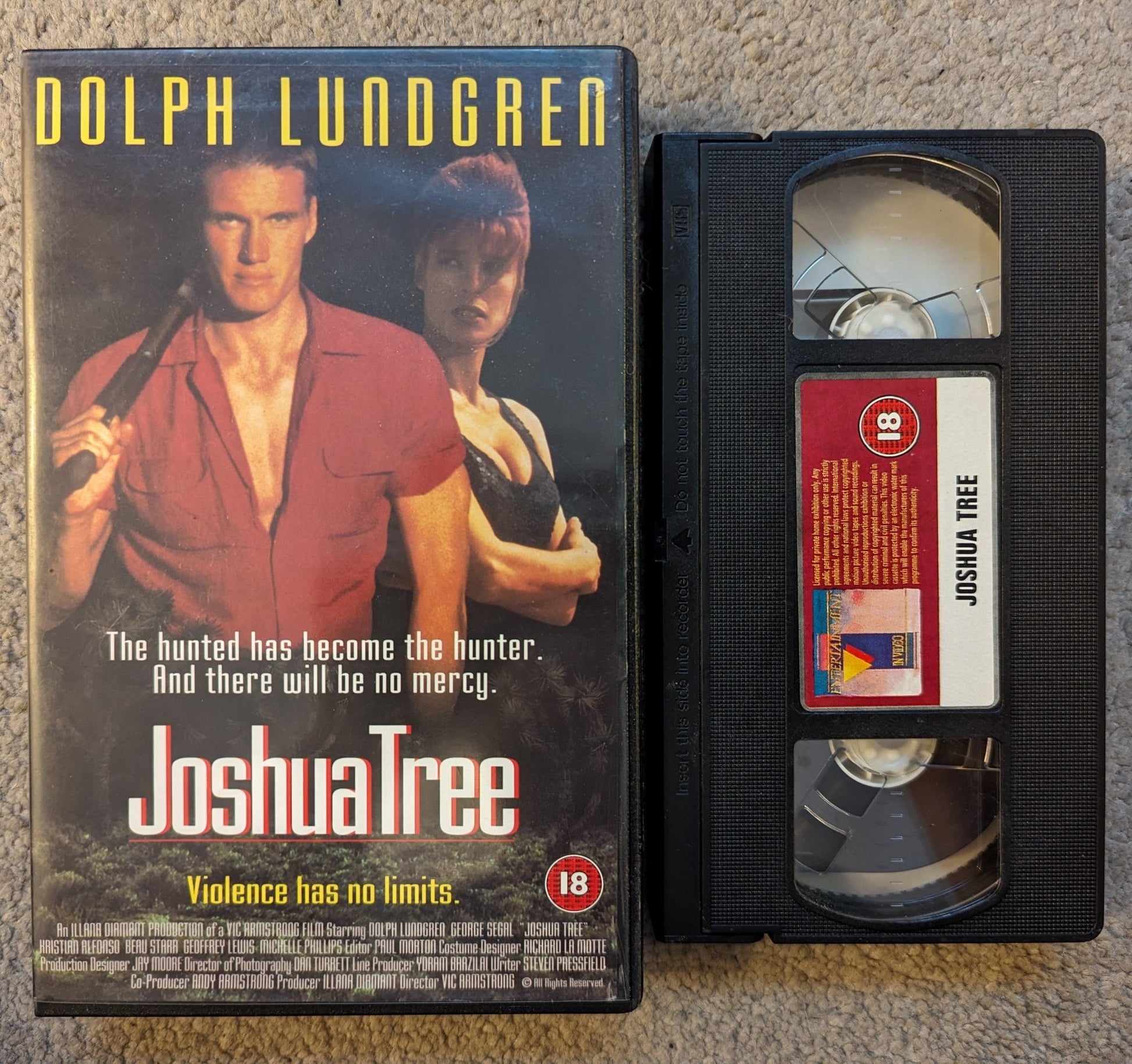 Joshua Tree (1993) VHS Video Ex Rental SAMPLE - Flippin Retro Video Shop