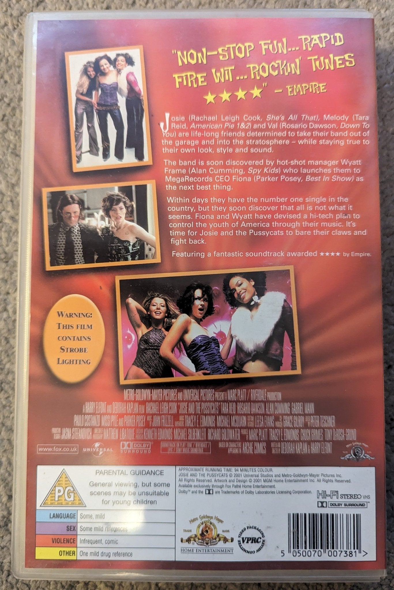 Josie and the Pussycats (2001) VHS Video Ex Rental - Flippin Retro Video Shop