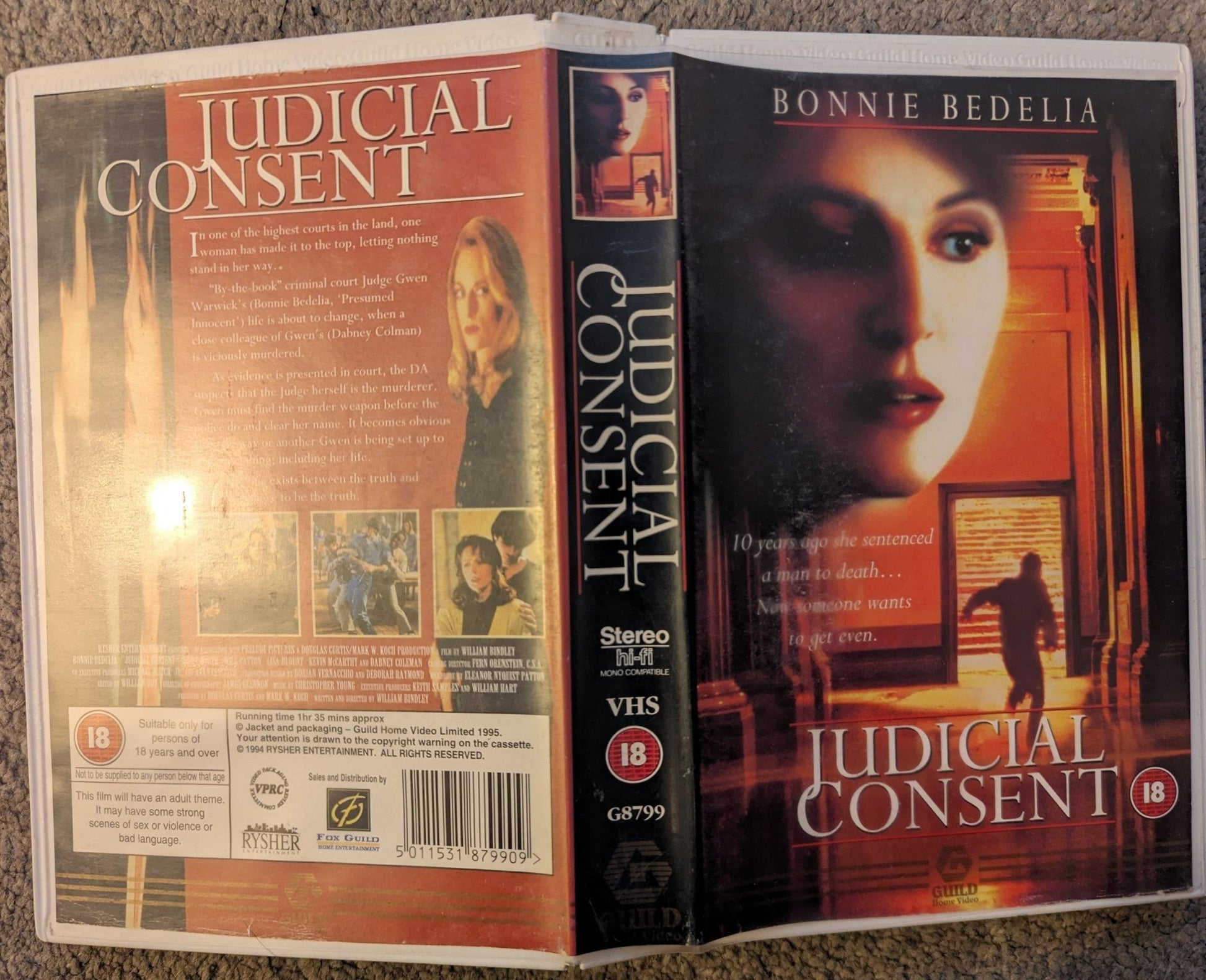 Judicial Consent (1994) VHS Video Ex Rental - Flippin Retro Video Shop