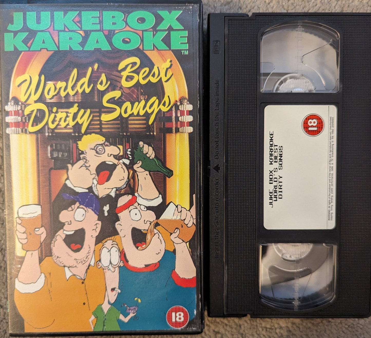 Jukebox Karaoke Dirty Songs VHS Video - Flippin Retro Video Shop