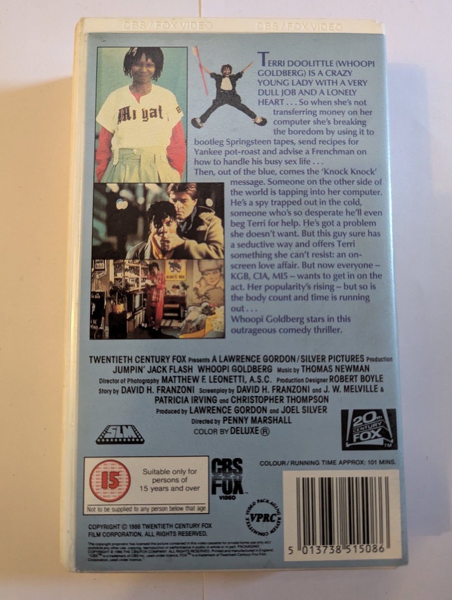 Jumpin' Jack Flash (1986) VHS Video - Flippin Retro Video Shop