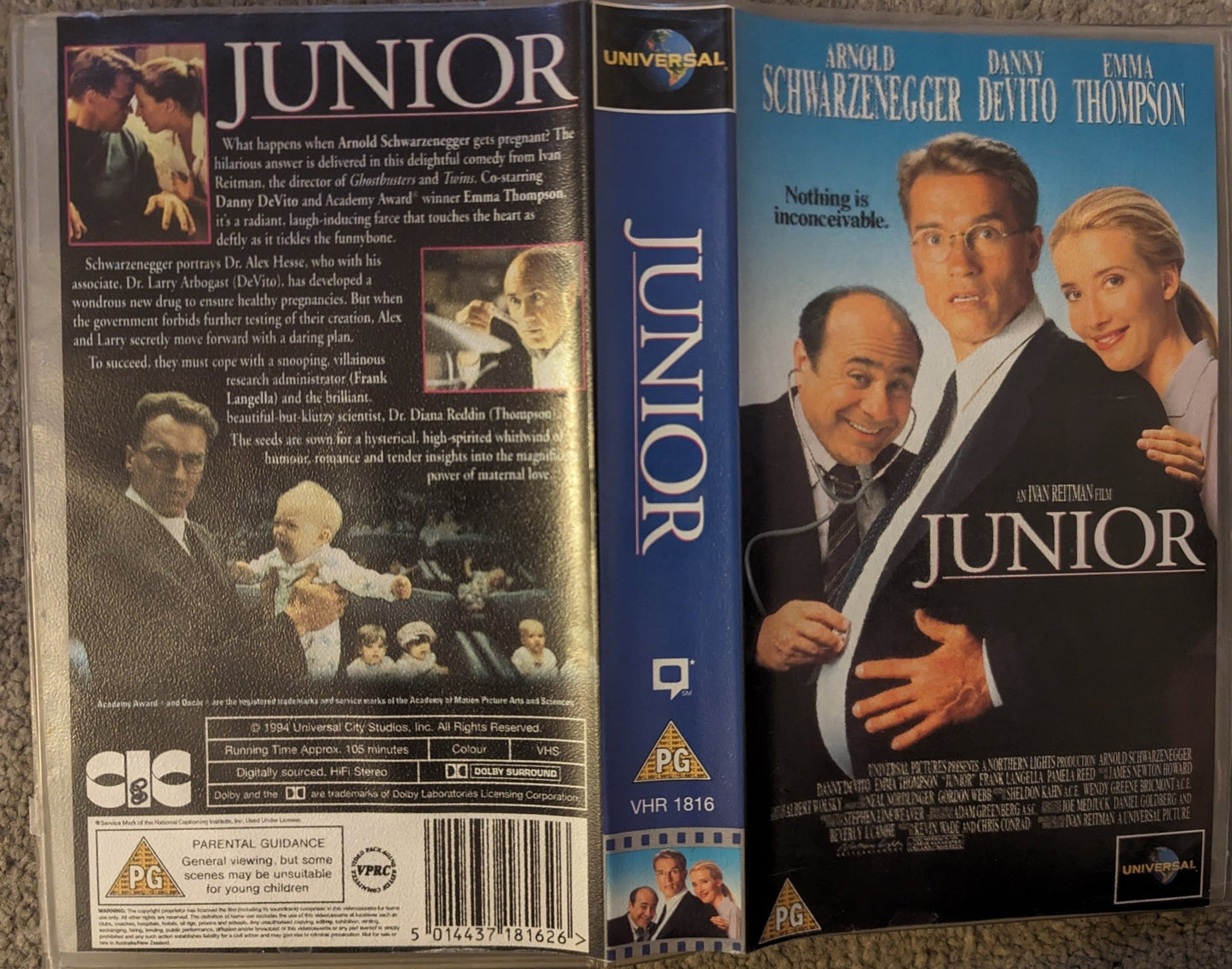 Junior (1994) VHS Video - Flippin Retro Video Shop