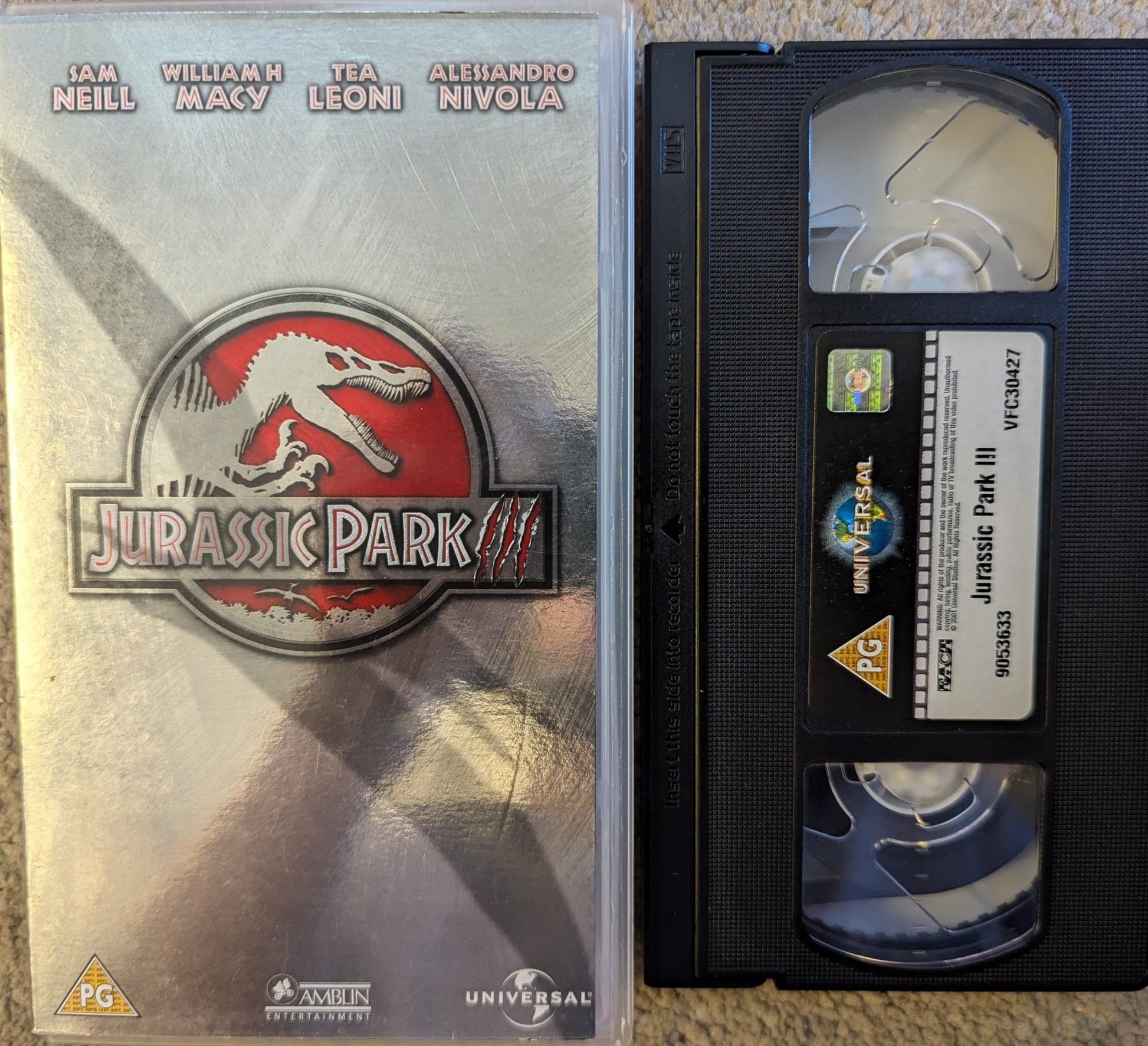 Jurassic Park 3 (2001) VHS Video - Flippin Retro Video Shop