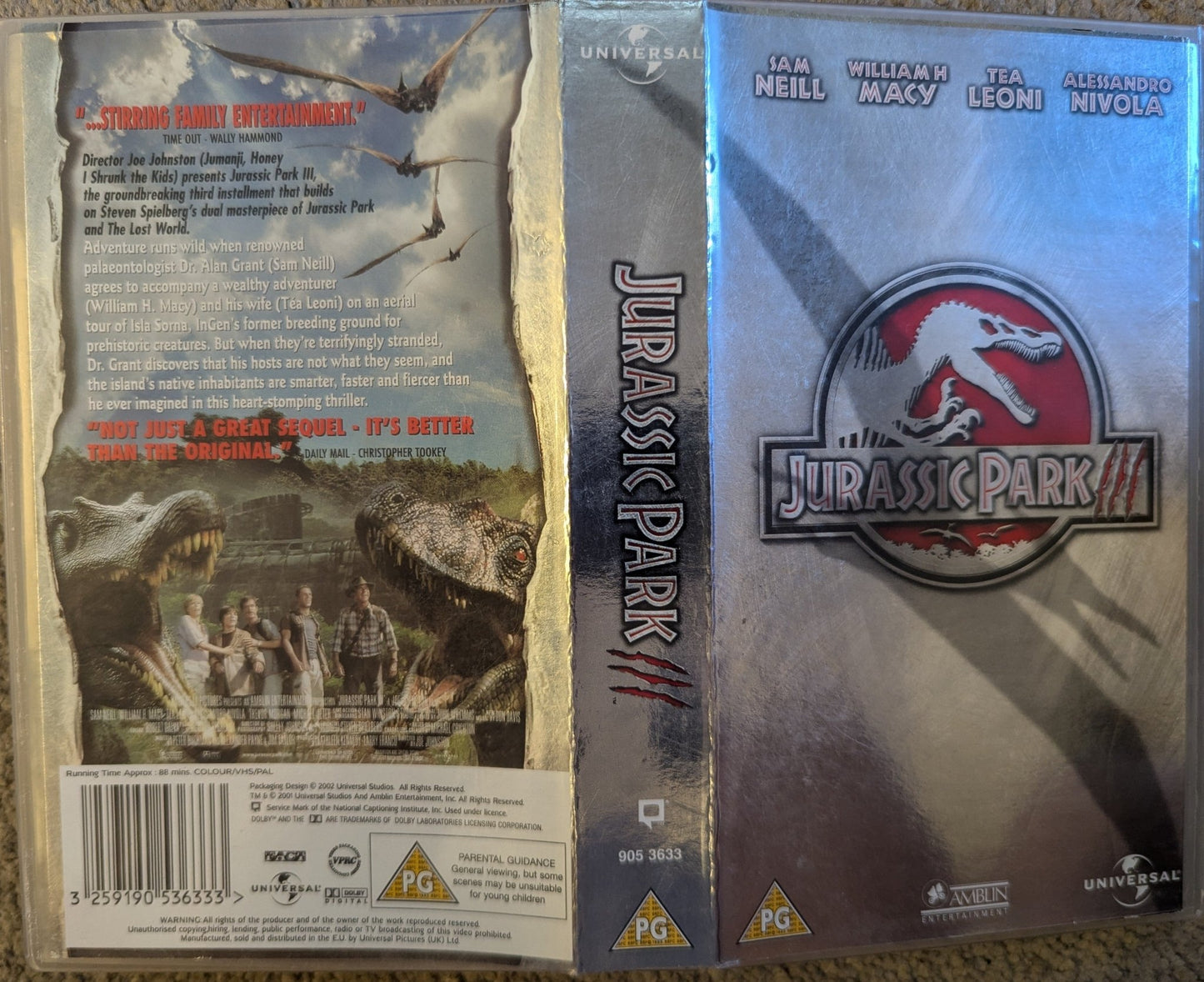 Jurassic Park 3 (2001) VHS Video - Flippin Retro Video Shop