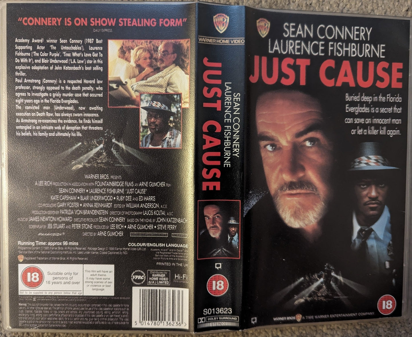 Just Cause (1995) VHS Video - Flippin Retro Video Shop