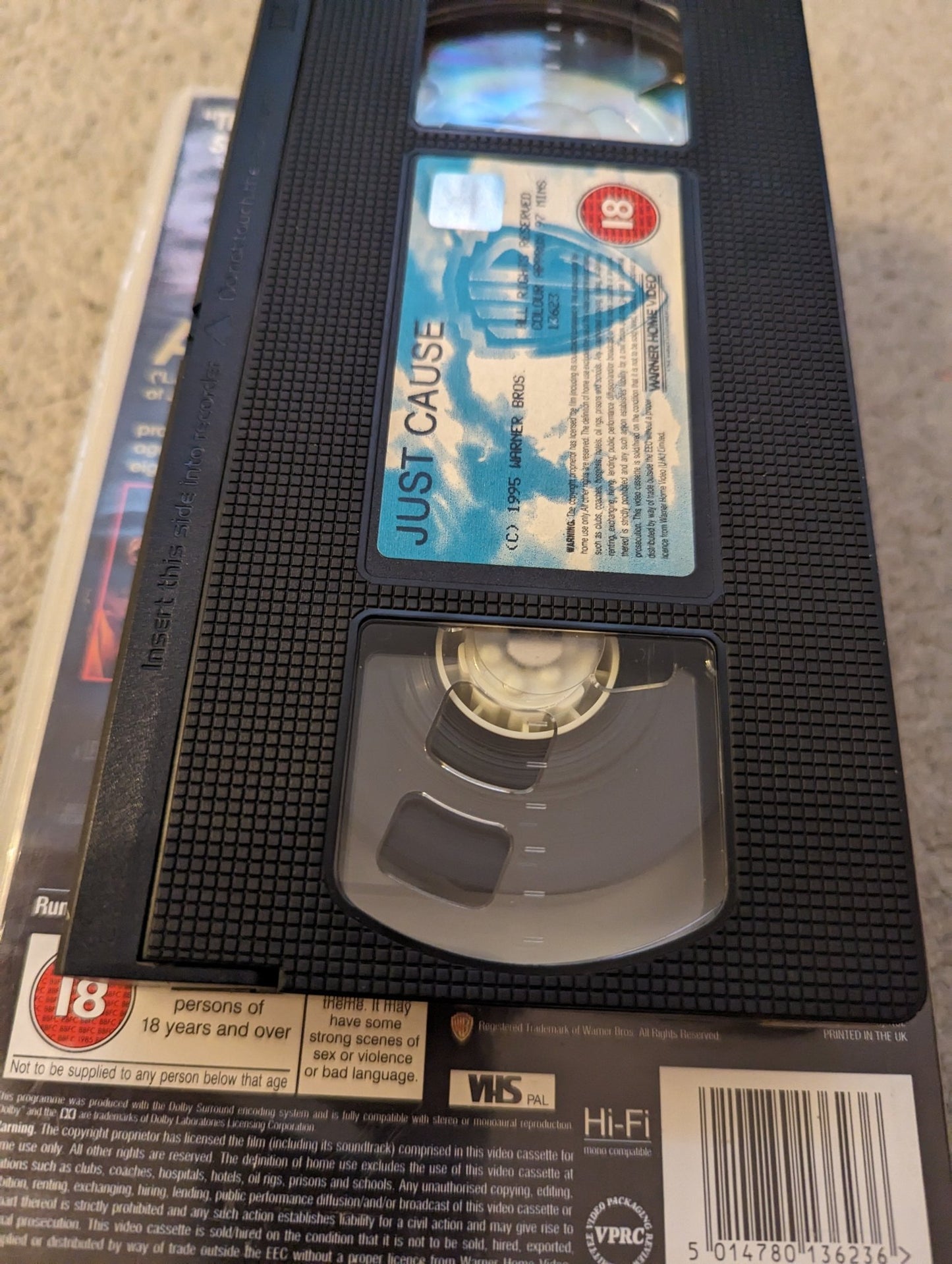 Just Cause (1995) VHS Video Ex Rental - Flippin Retro Video Shop