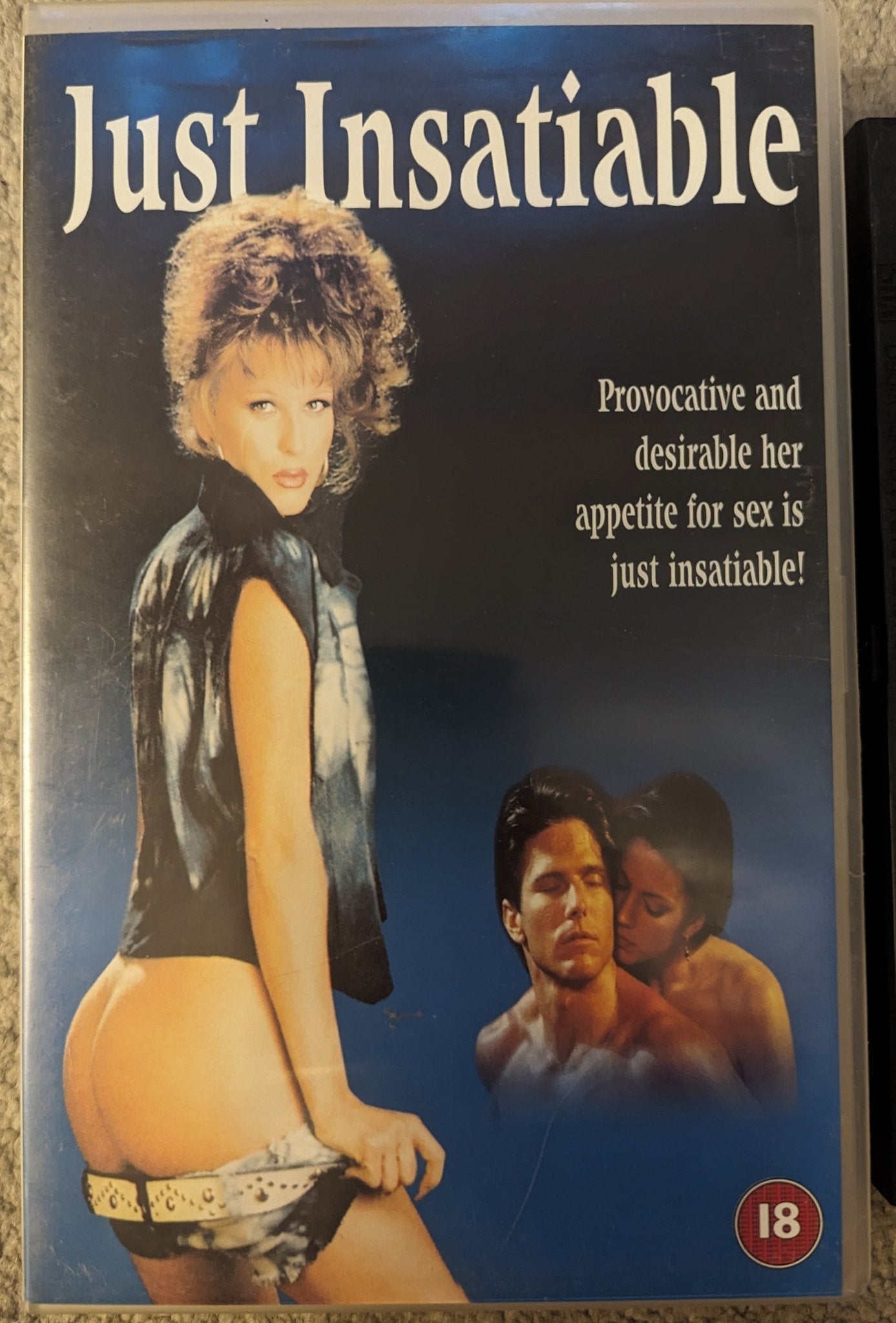 Just Insatiable VHS Video Ex Rental - Flippin Retro Video Shop