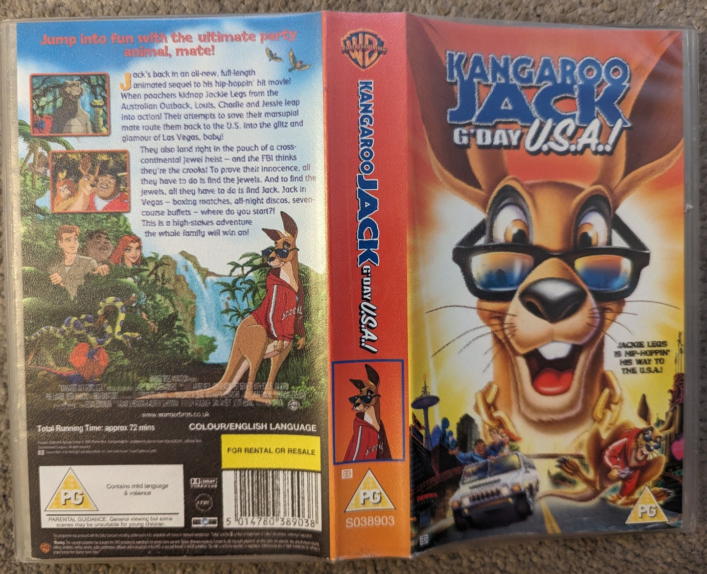 Kangaroo Jack G'Day U.S.A VHS Video - Flippin Retro Video Shop