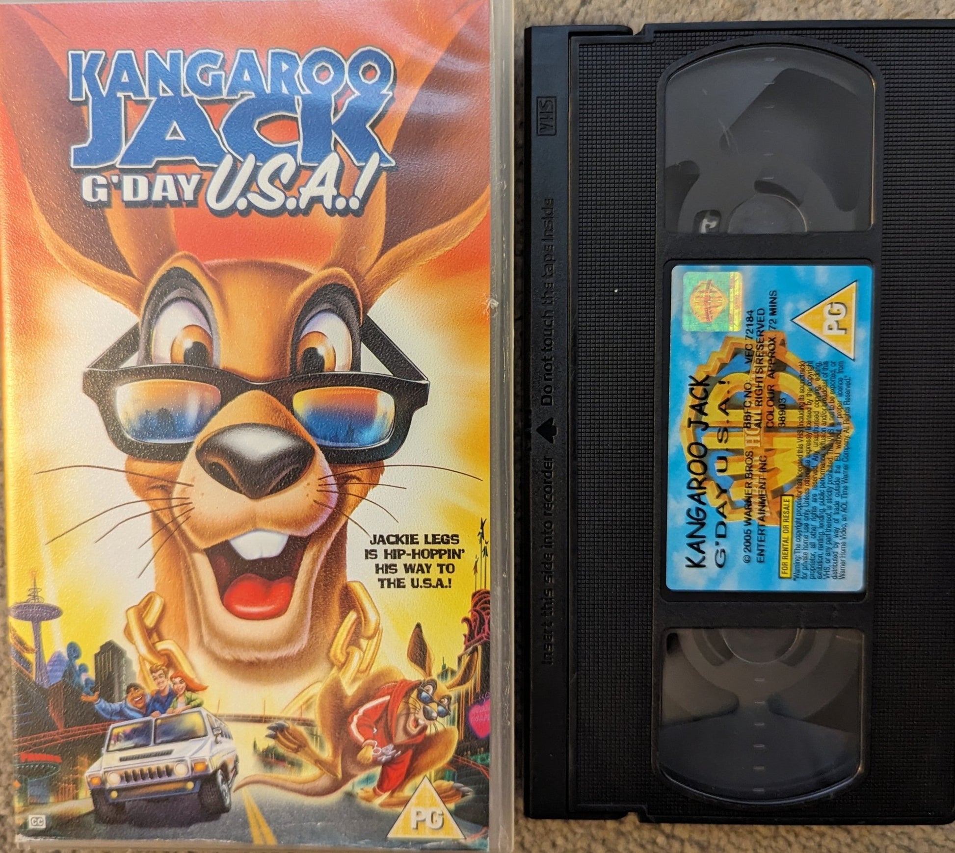 Kangaroo Jack G'Day U.S.A VHS Video - Flippin Retro Video Shop