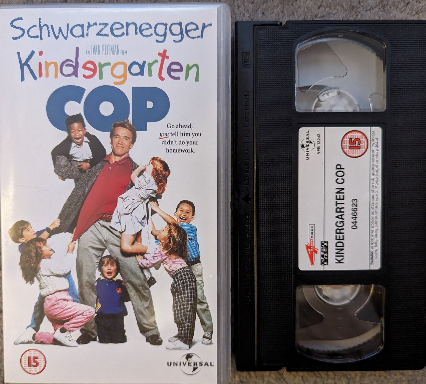 Kindergarten Cop (1990) VHS Video - Flippin Retro Video Shop