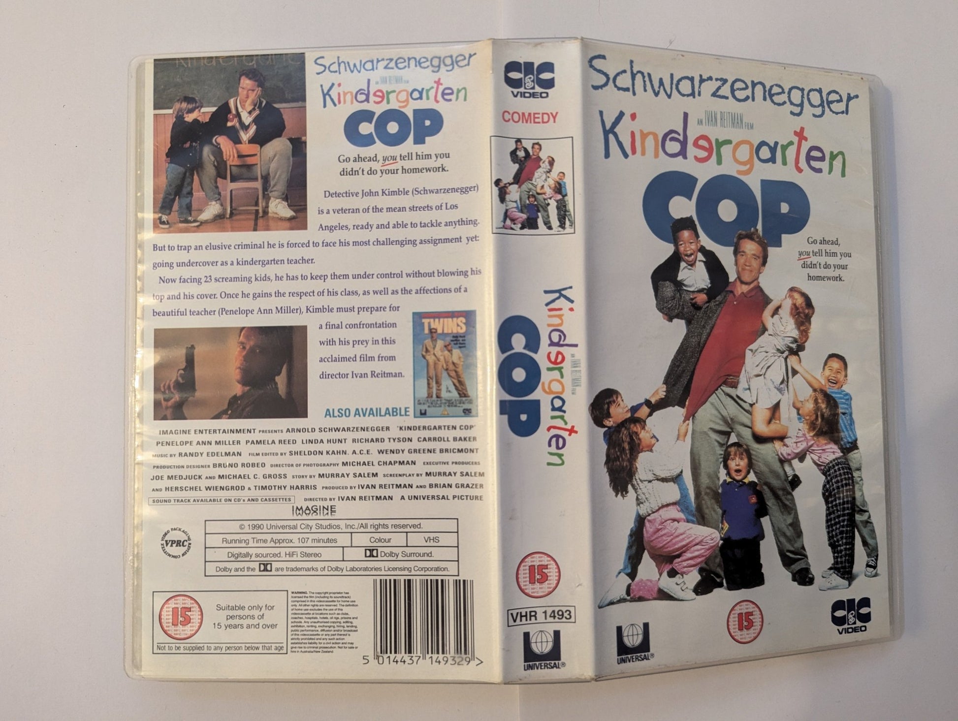 Kindergarten Cop (1990) VHS Video CIC - Flippin Retro