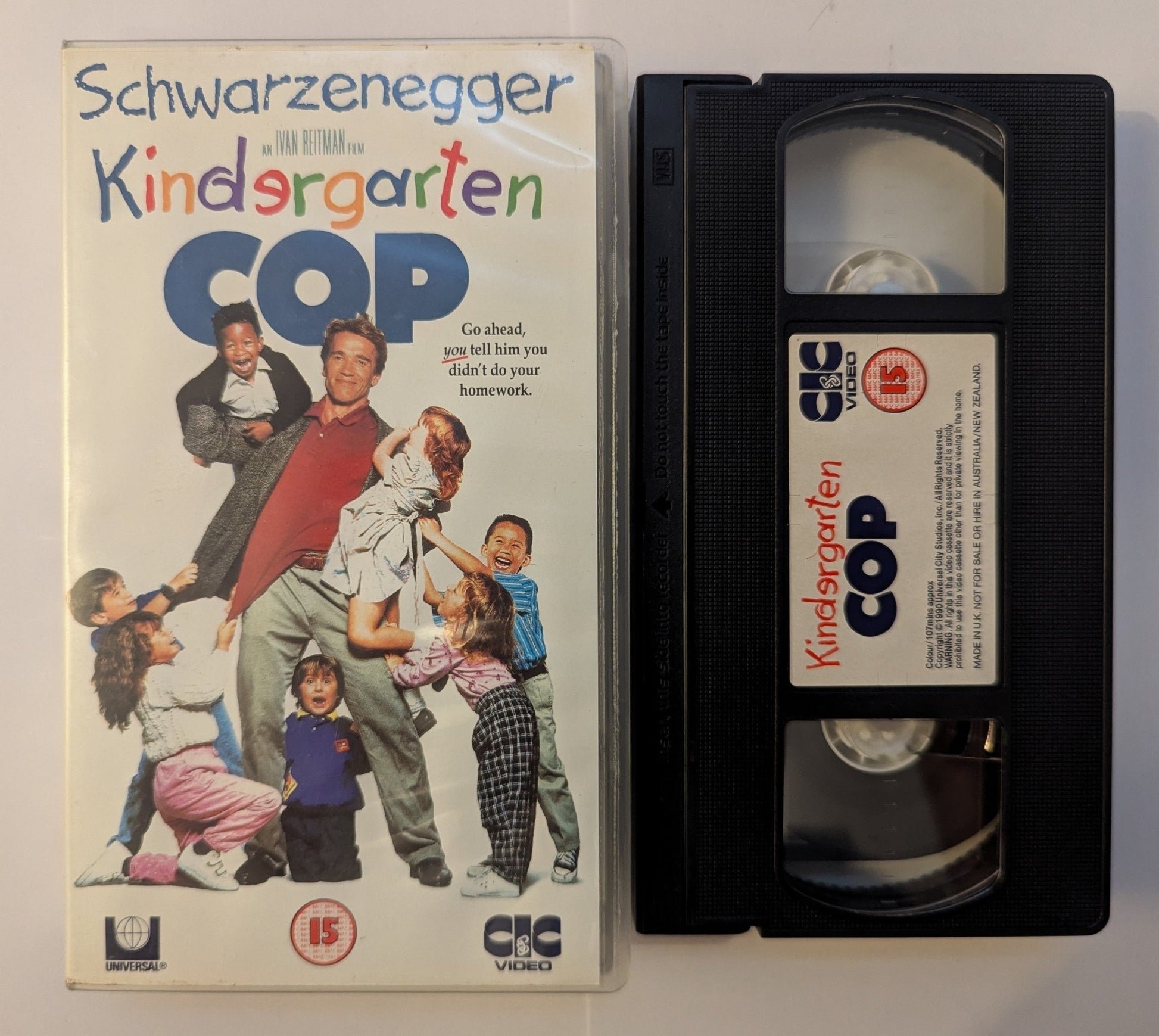 Kindergarten Cop (1990) VHS Video CIC - Flippin Retro