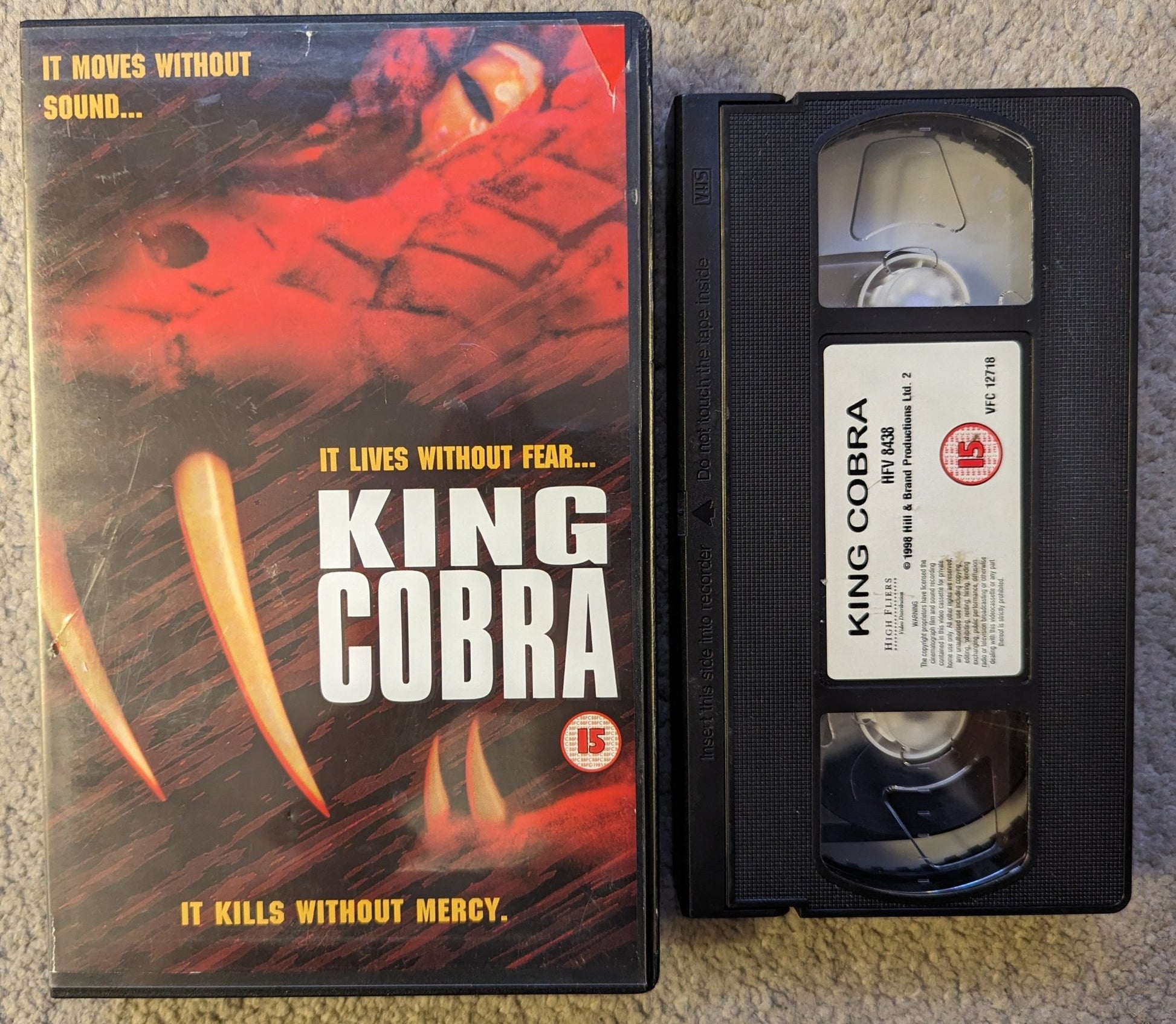 King Cobra VHS Ex Rental (1999) - Flippin Retro Video Shop