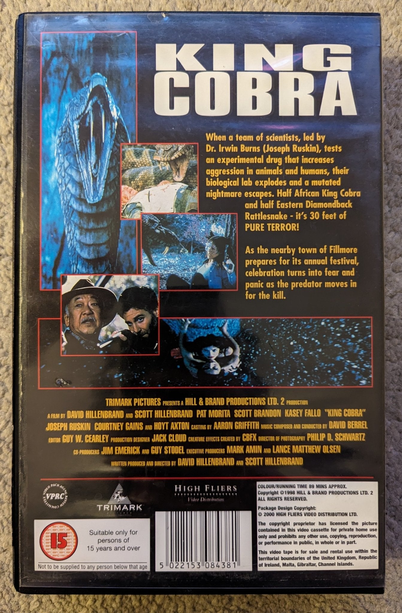 King Cobra VHS Ex Rental (1999) - Flippin Retro Video Shop