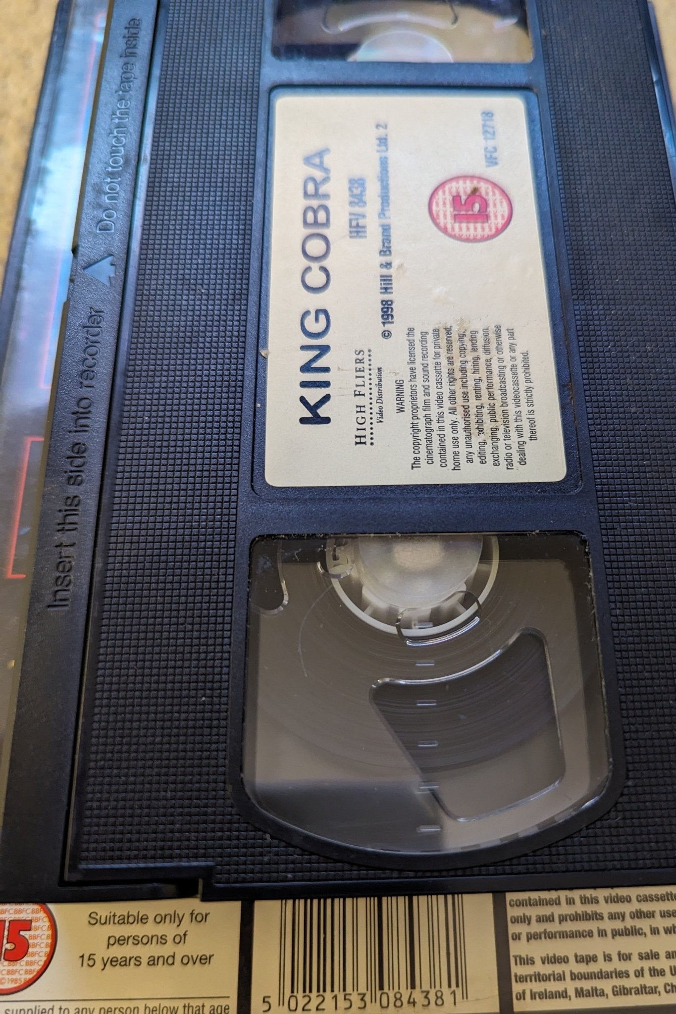 King Cobra VHS Ex Rental (1999) - Flippin Retro Video Shop