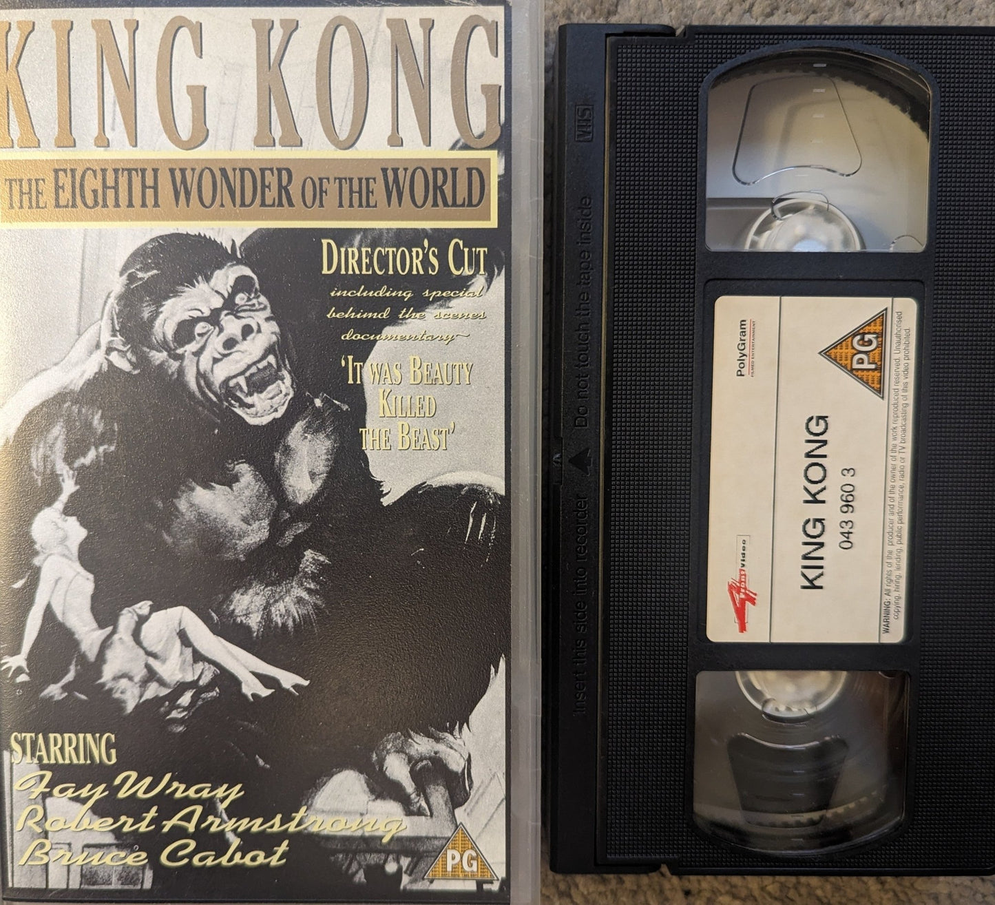 King Kong The Eighth Wonder Of The World (1933) VHS Video - Flippin Retro Video Shop