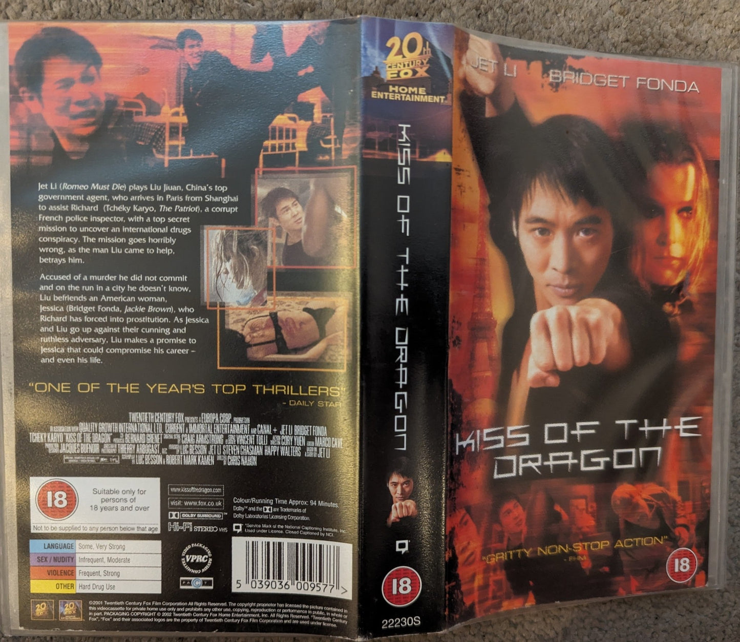 Kiss Of The Dragon (2001) VHS Video - Flippin Retro Video Shop