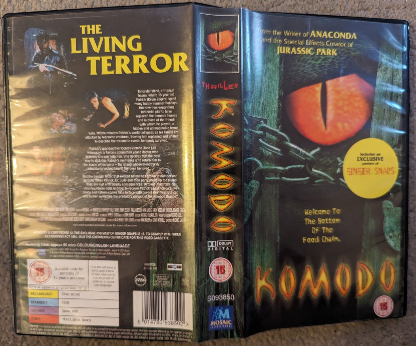 Komodo (1999) VHS Video *Sealed* - Flippin Retro Video Shop