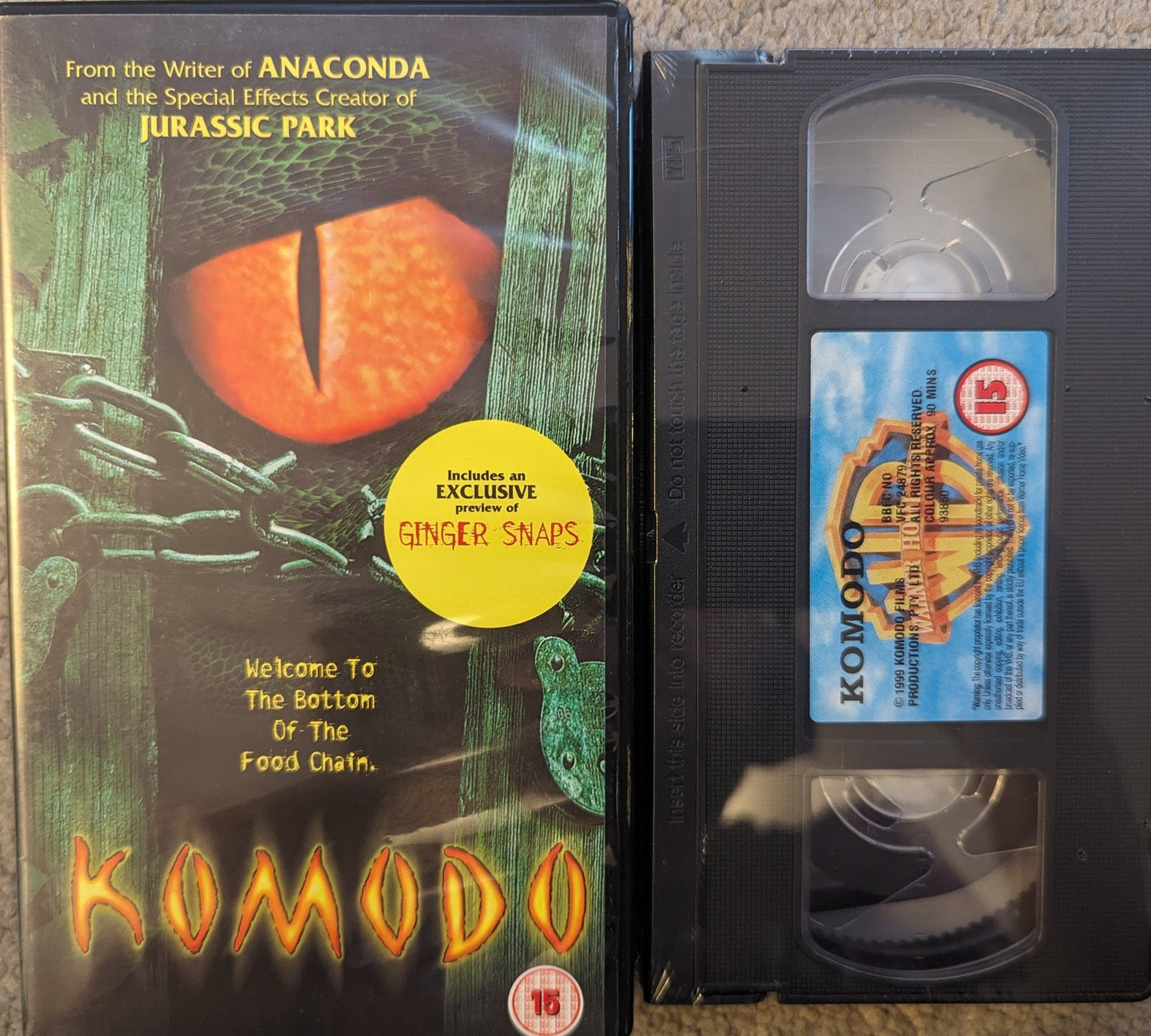 Komodo (1999) VHS Video *Sealed* - Flippin Retro Video Shop