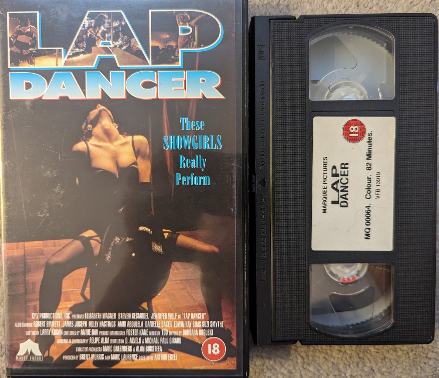 Lap Dancer (1995) VHS Video Ex Rental - Flippin Retro Video Shop