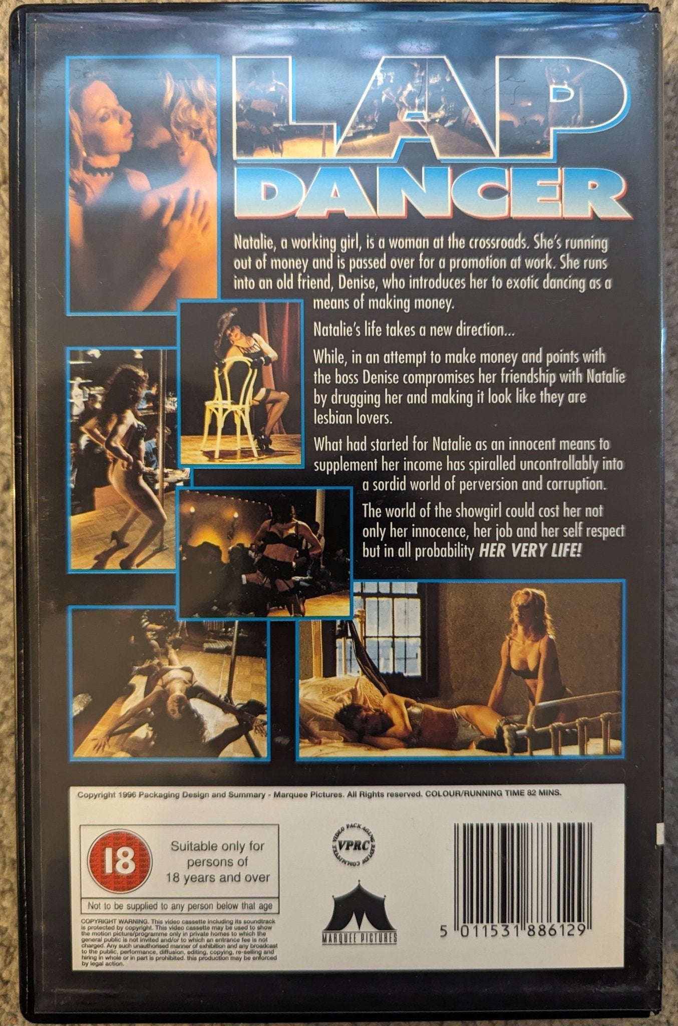 Lap Dancer (1995) VHS Video Ex Rental - Flippin Retro Video Shop