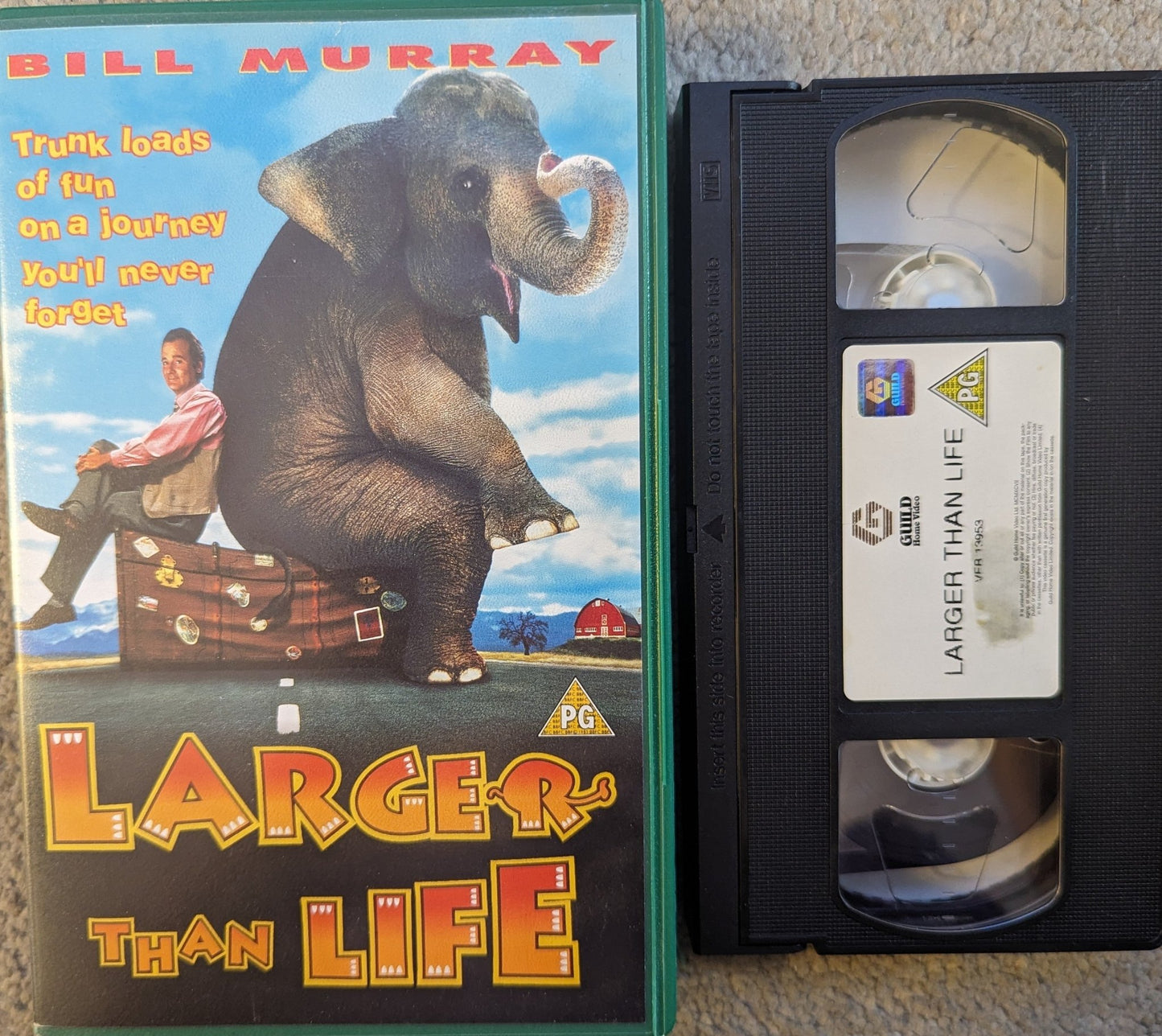 Larger Than Life (1996) VHS Video Ex Rental - Flippin Retro Video Shop