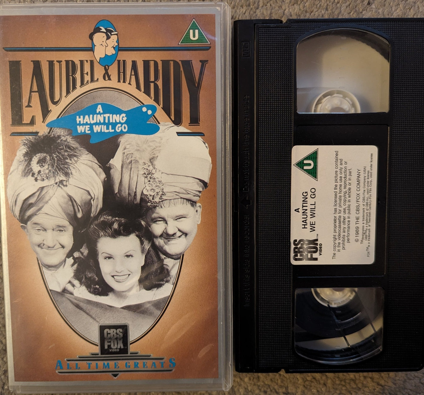 Laurel and Hardy A Haunting We Will Go VHS Video - Flippin Retro Video Shop