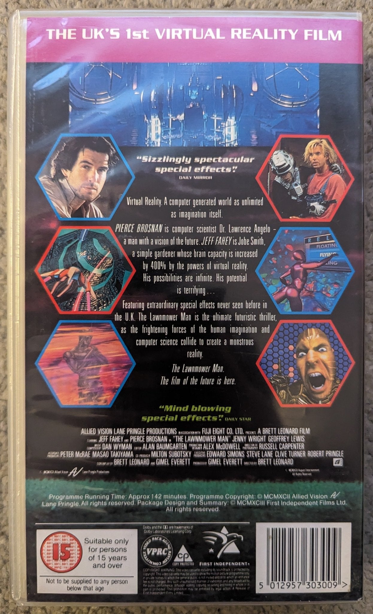 Lawnmower Man Directors Cut (1992) VHS Video - Flippin Retro Video Shop